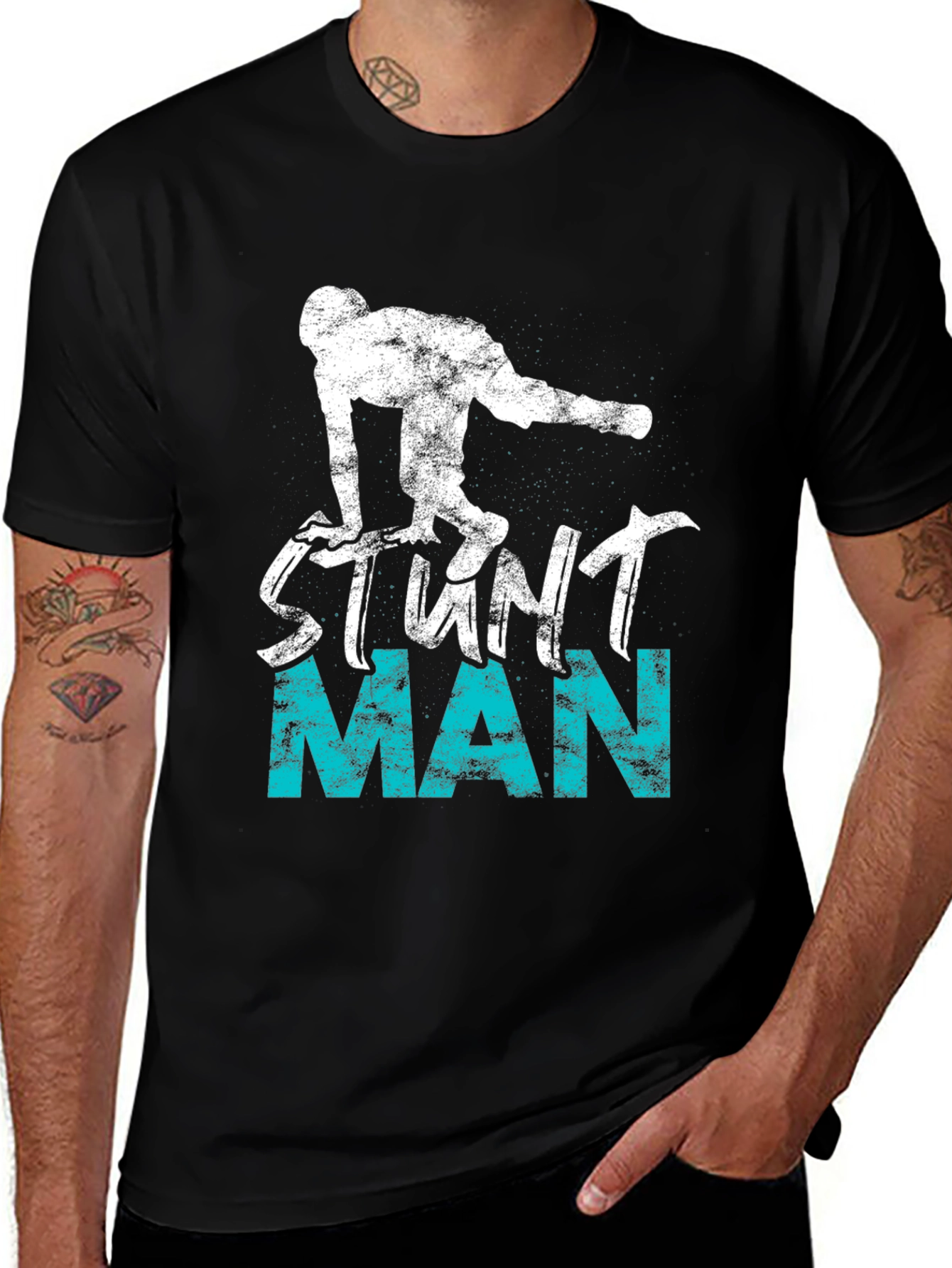 Variant 21 of Stunt Man Graphic Tee - Cool Design T-Shirt