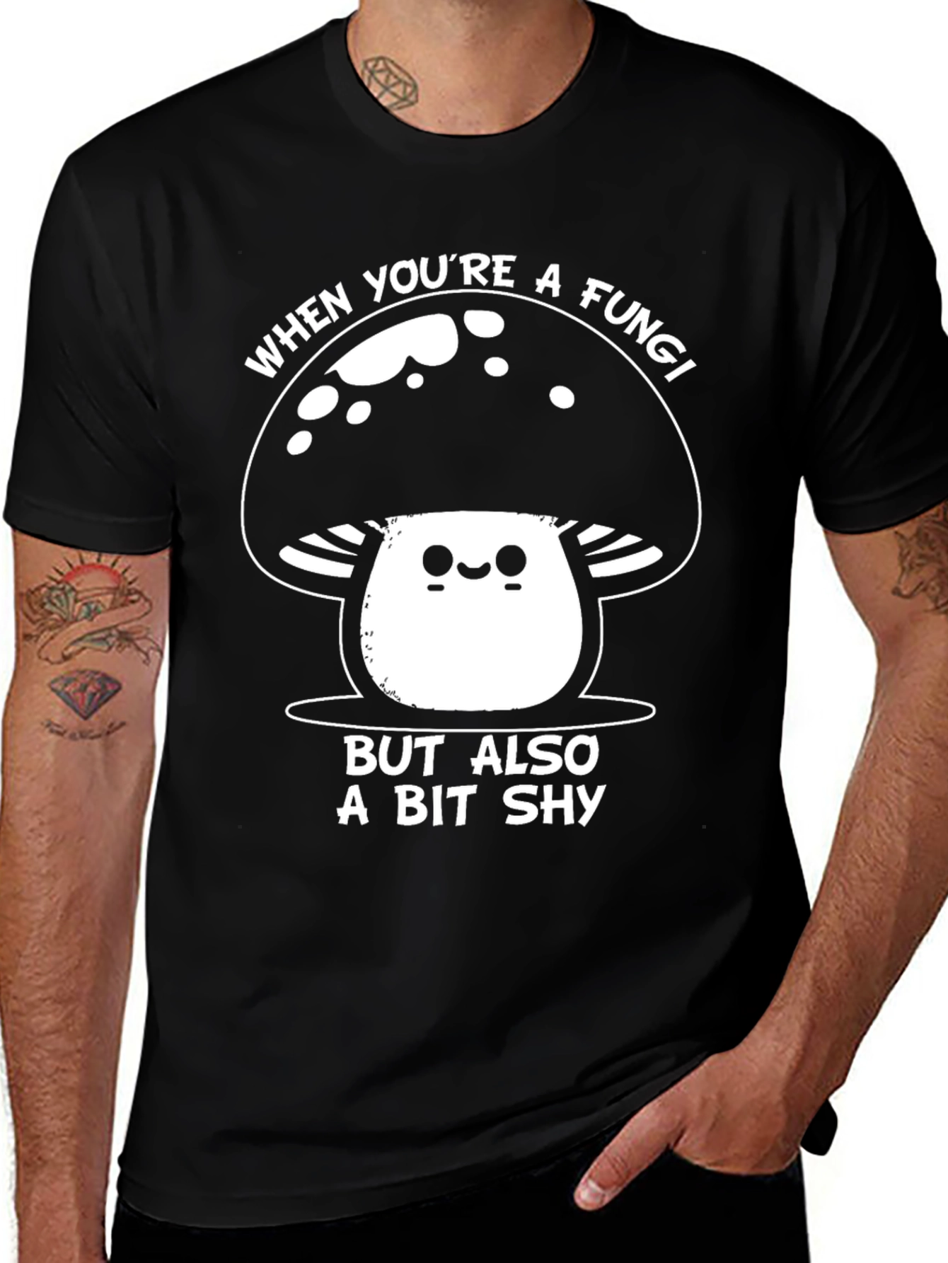 Variant 8 of Fungi Shy Mushroom Graphic Tee