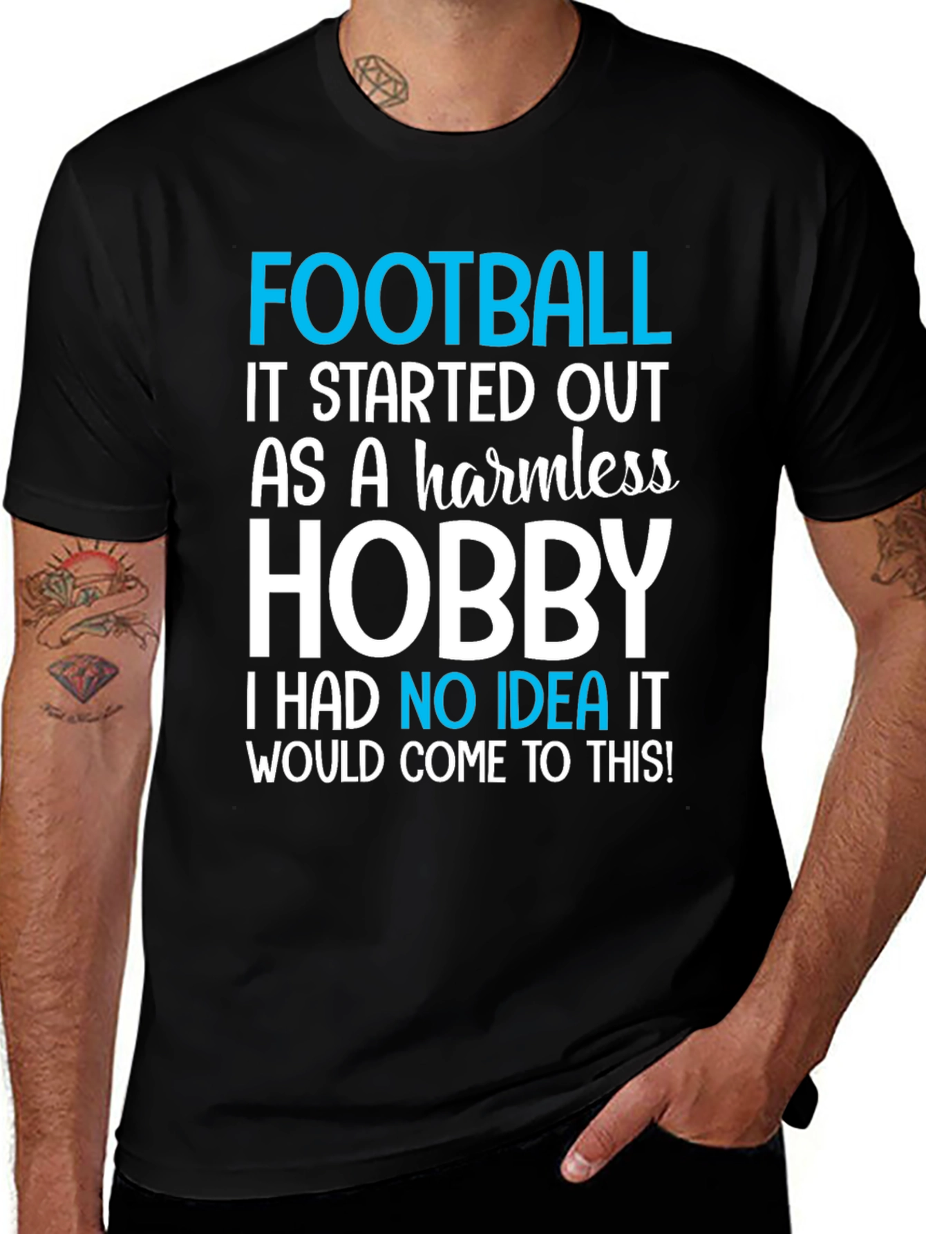 Variant 18 of Football Hobby Graphic T-Shirt