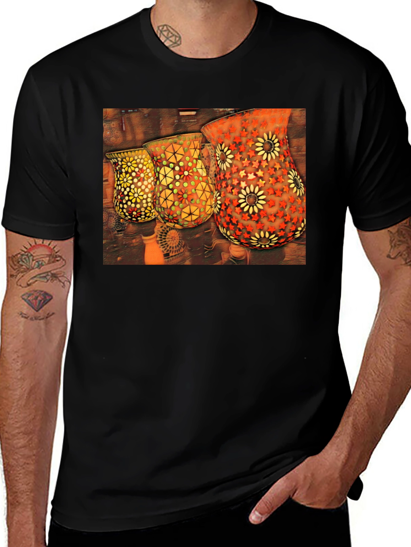 Variant 16 of Decorative Turkish Lamp T-Shirt