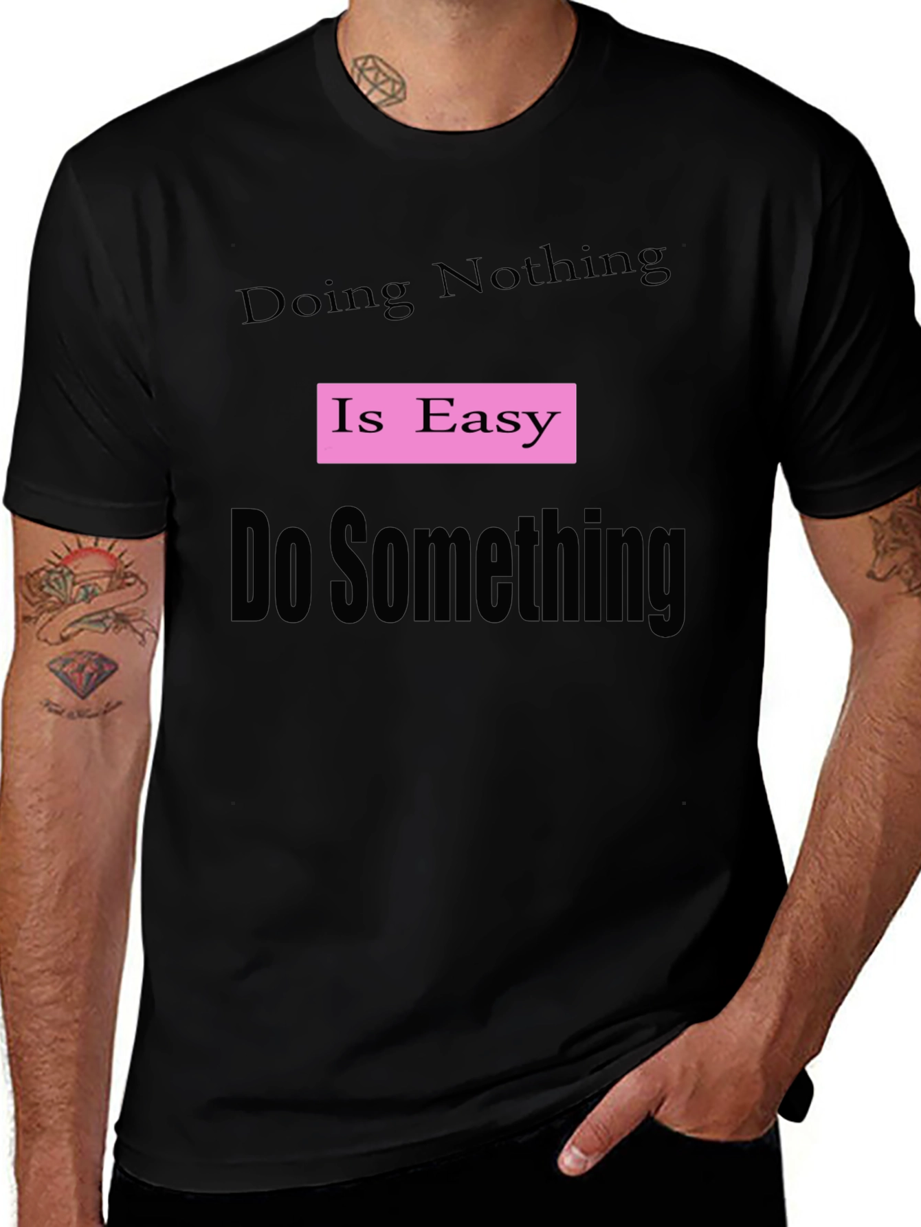 Variant 19 of Funny "Doing Nothing" Graphic T-Shirt