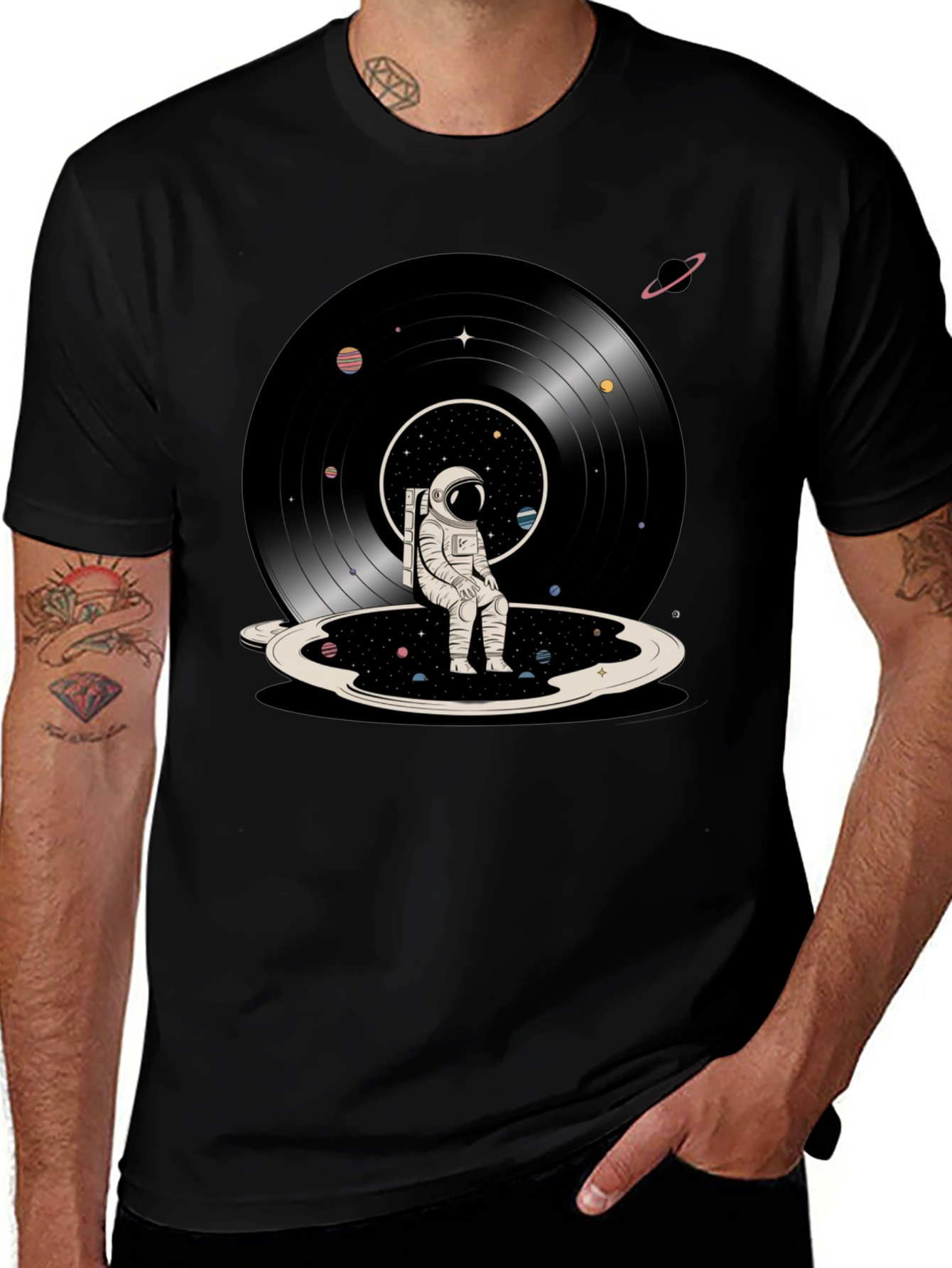 Variant 12 of Astronaut Record T-Shirt - Space Dreams