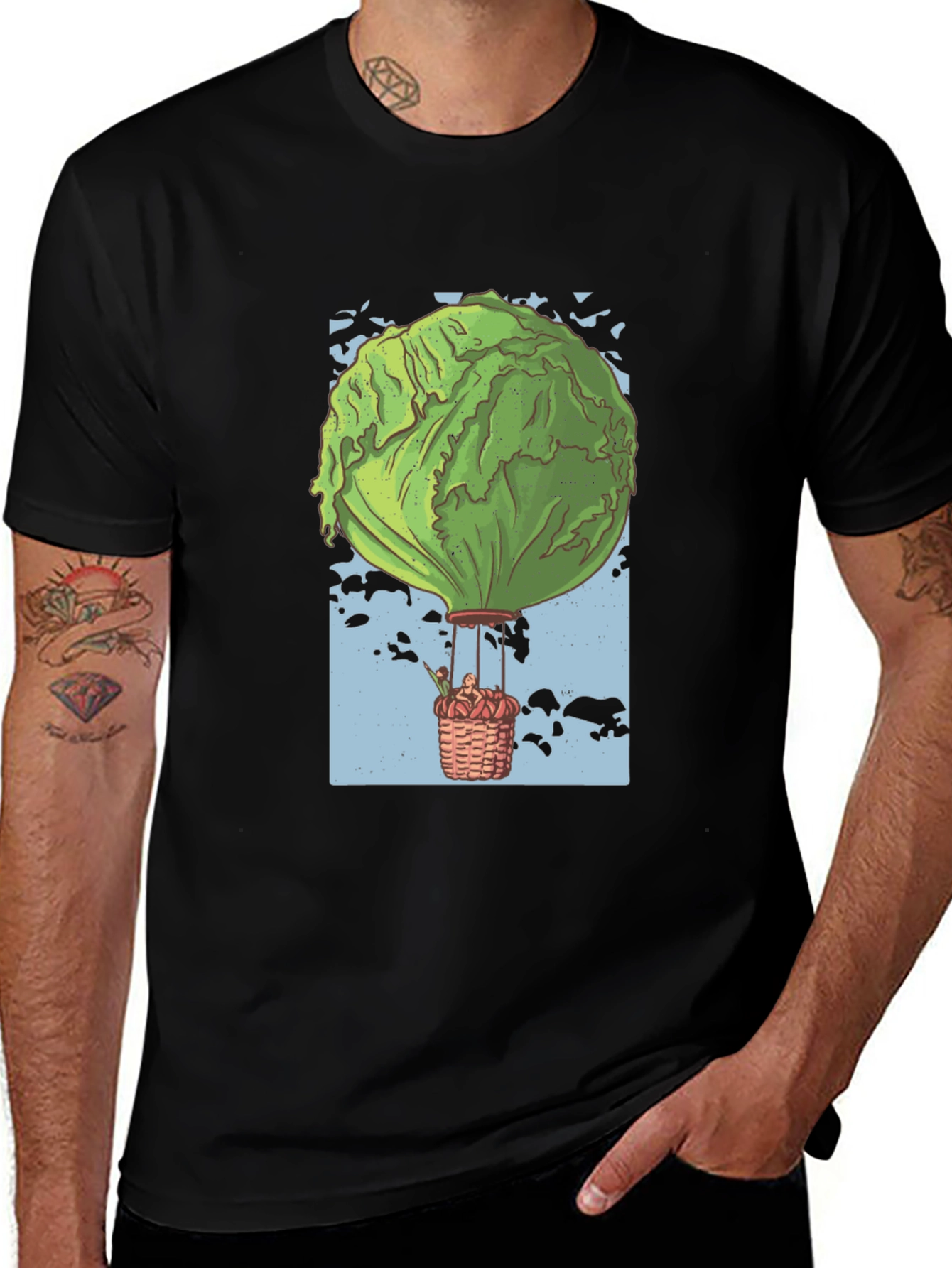 Variant 7 of Lettuce Balloon T-Shirt - Unique Graphic Tee