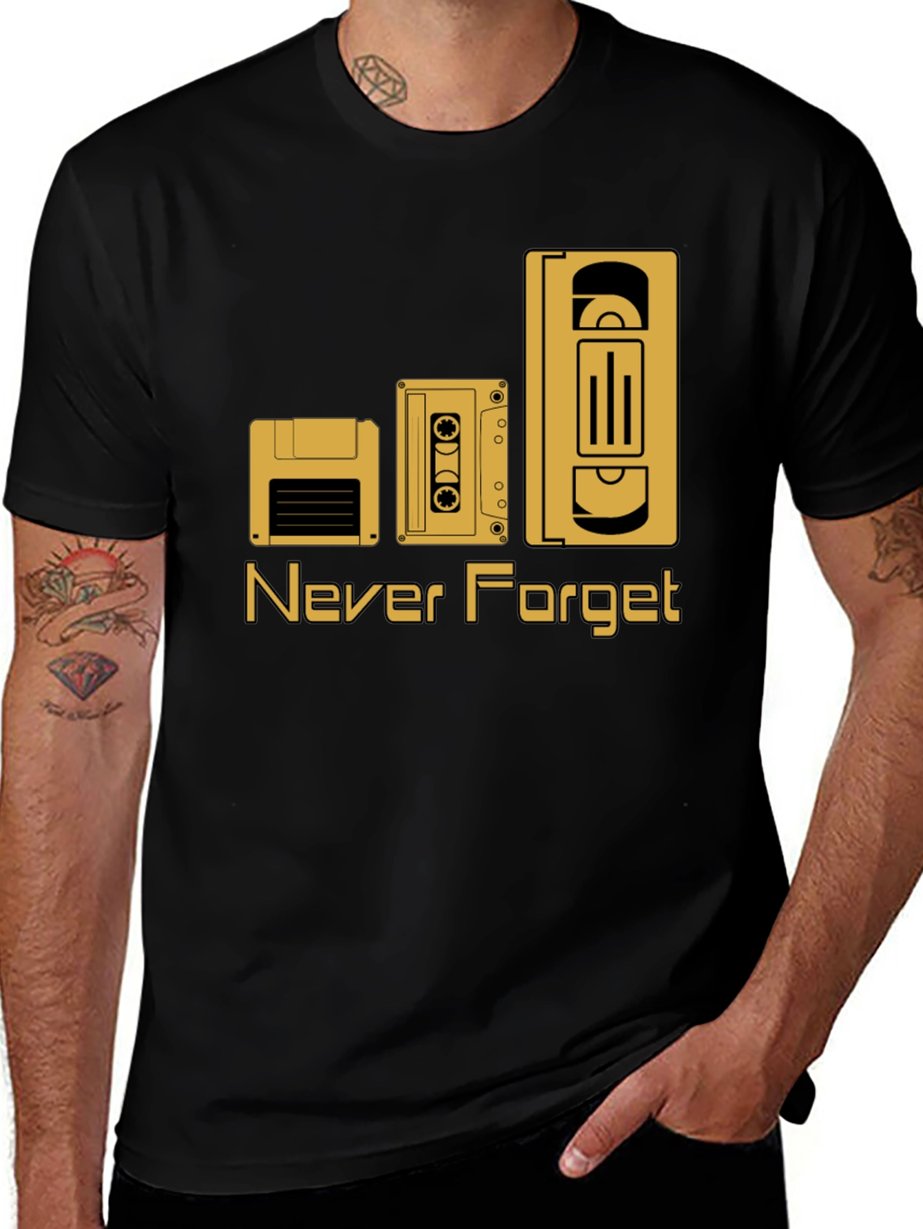 Variant 19 of Retro Tech T-Shirt: Never Forget