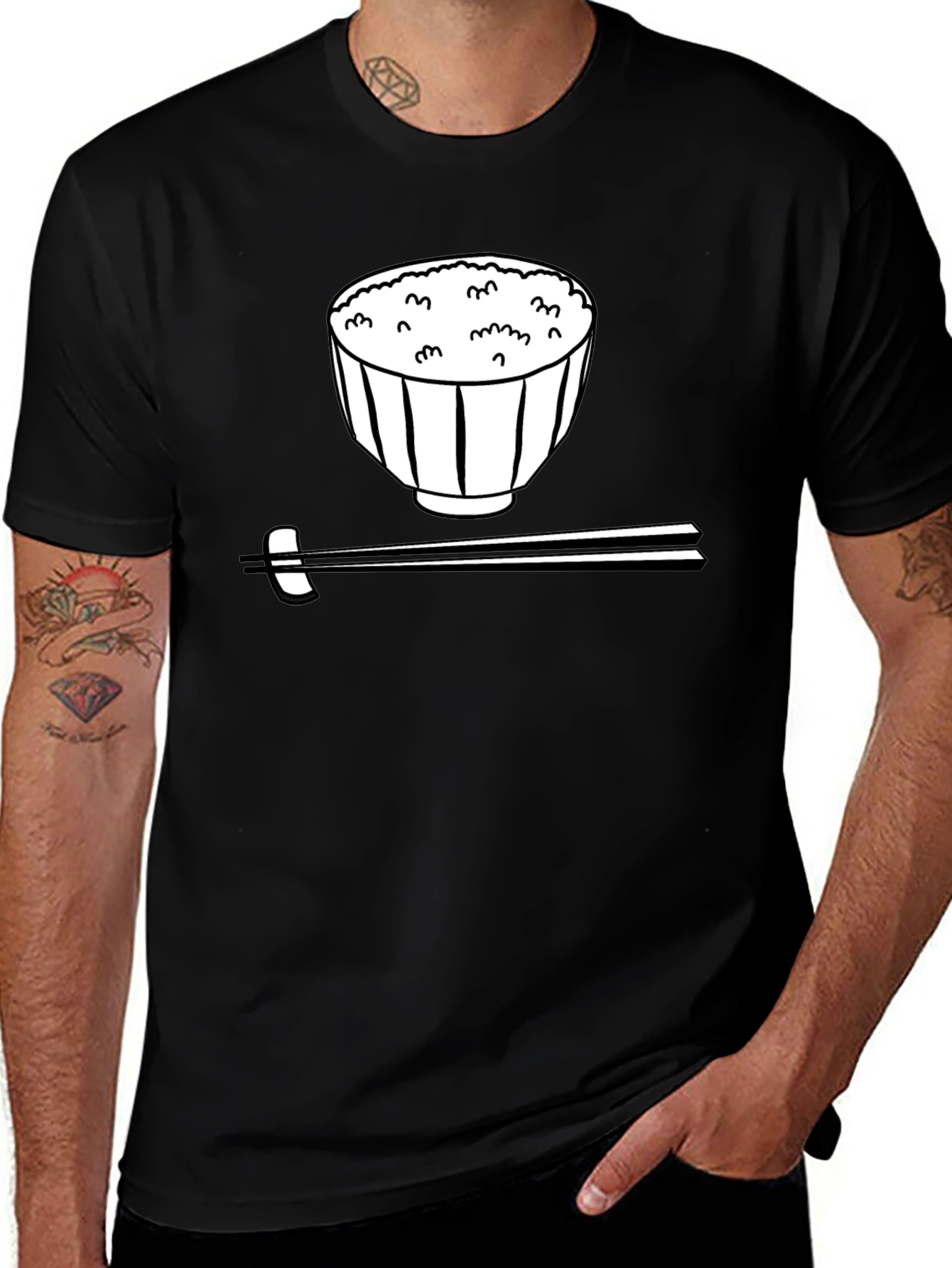 Variant 20 of Rice Bowl Graphic Tee - Unisex Casual Style
