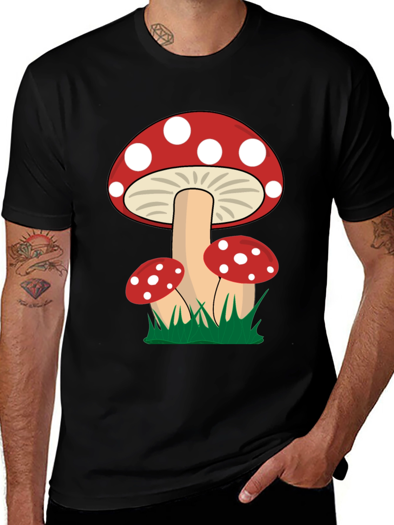 Variant 15 of Mushroom Graphic Tee - Whimsical Nature Shirt