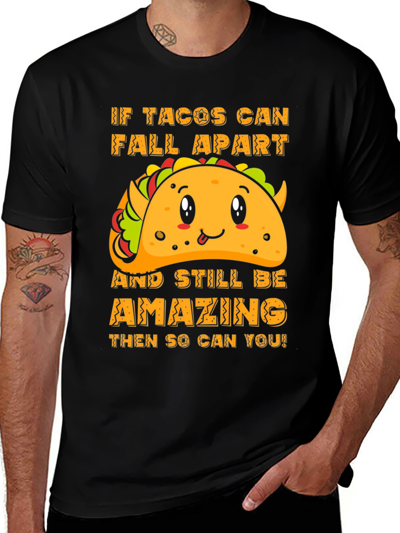 Variant 7 of Taco Graphic Tee - Motivational Foodie Shirt