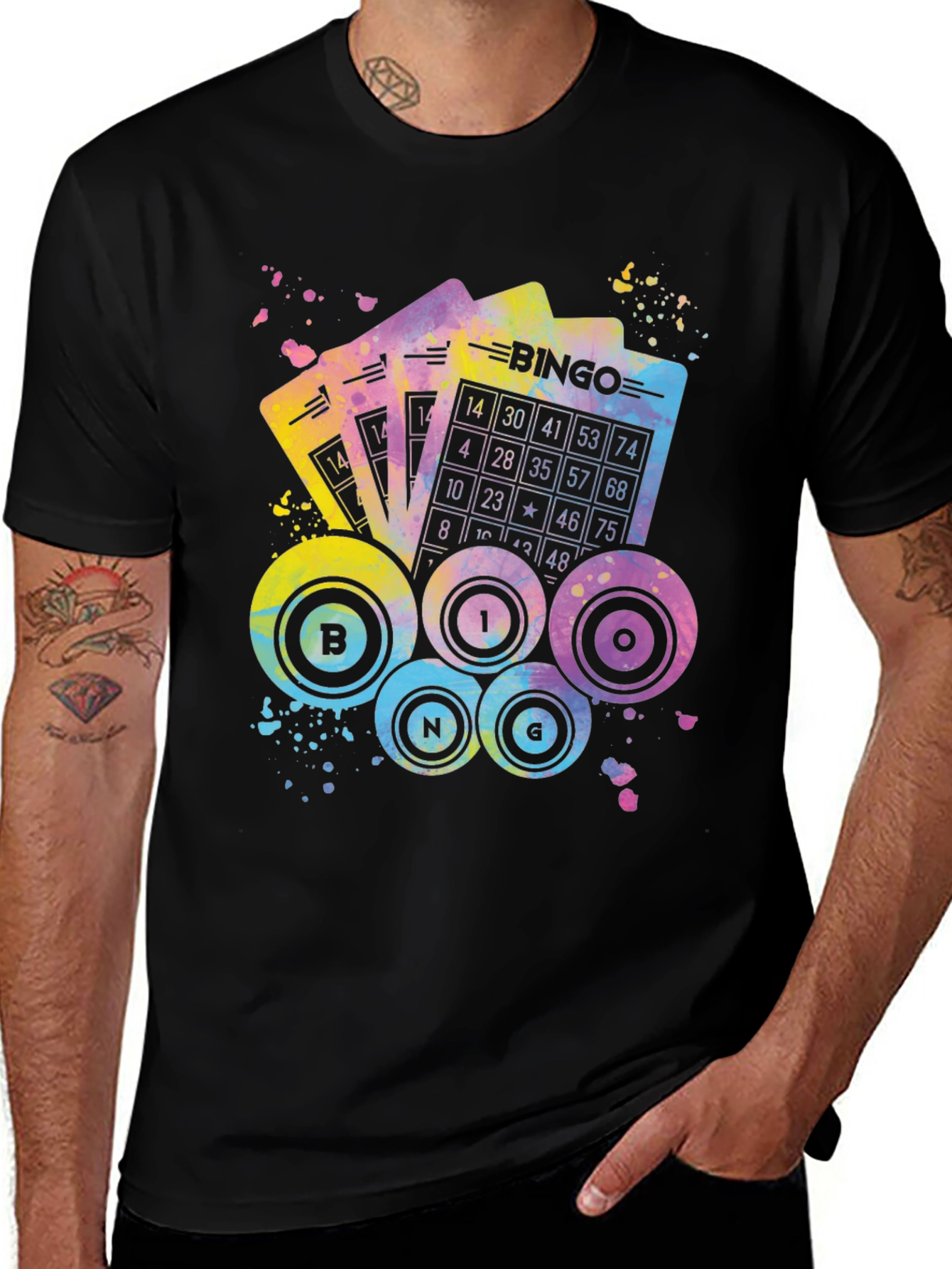 Variant 19 of Watercolor Bingo T-Shirt