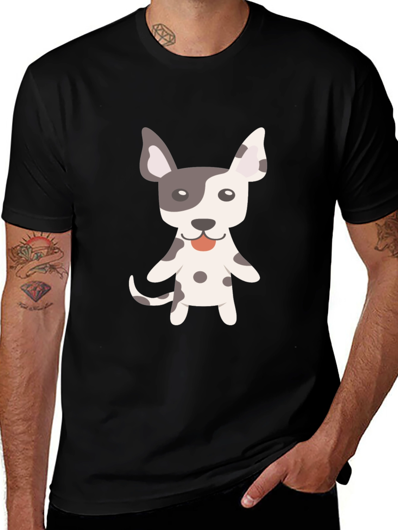 Variant 3 of Dog Graphic Tee - Cute Cartoon Animal Shirt