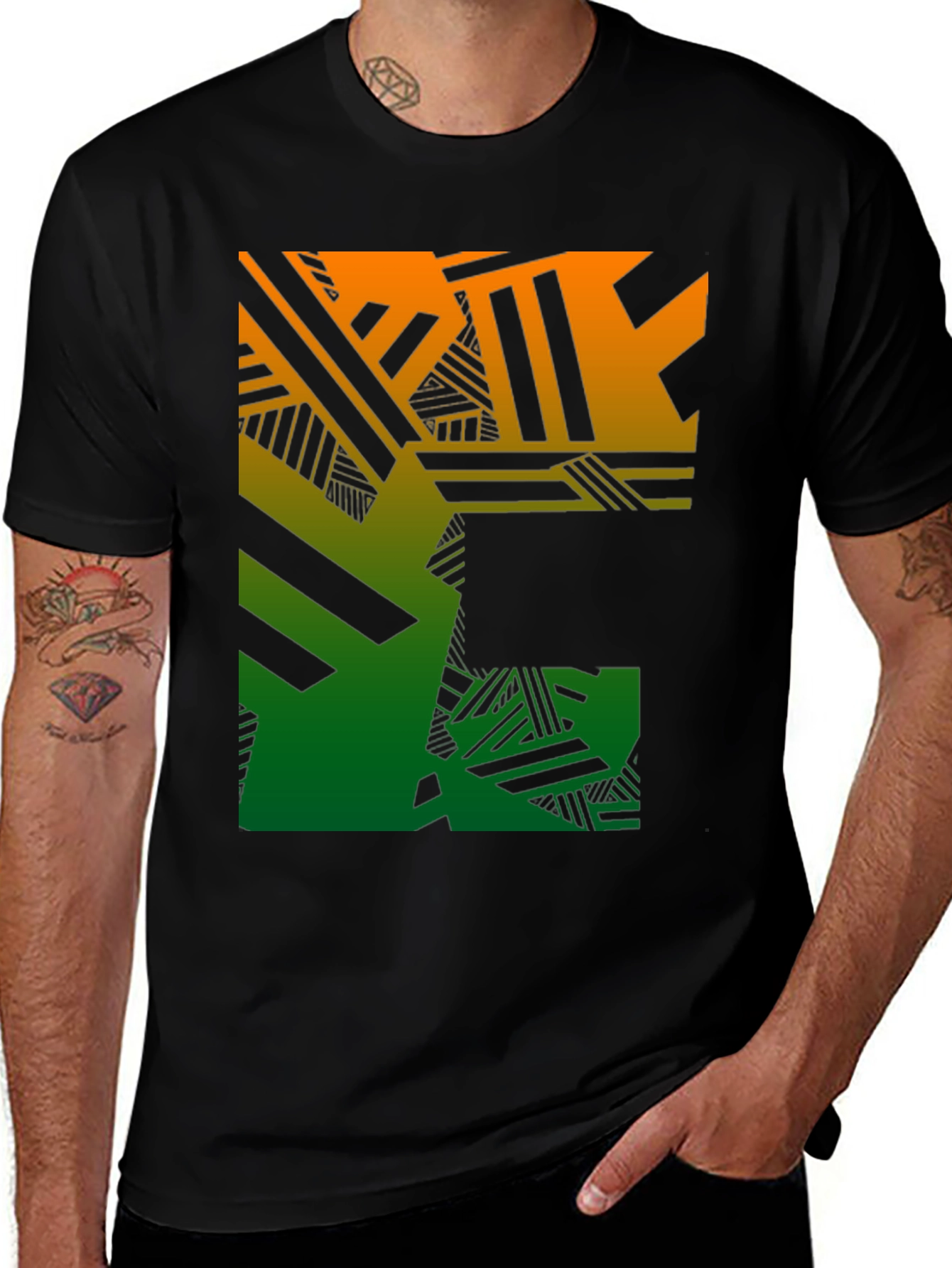 Geometric Gradient T-Shirt