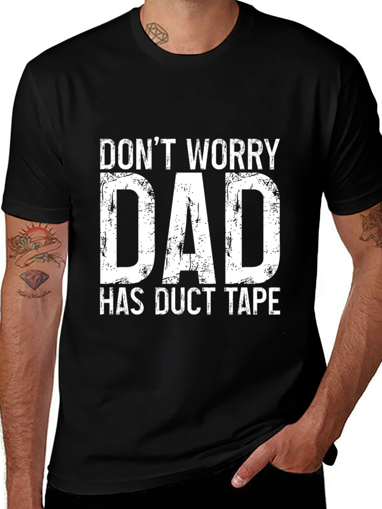 Variant 30 of Dad Duct Tape Graphic Tee - Funny Father's Day Shirt