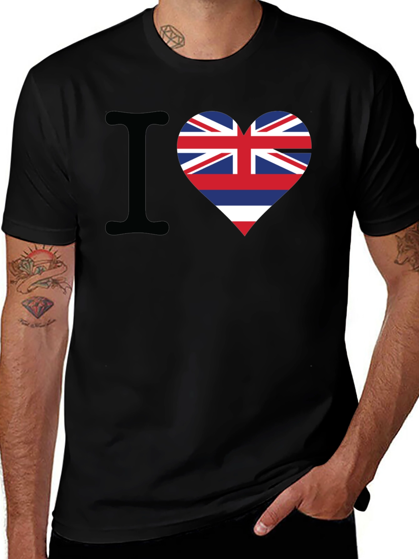 I Heart Hawaii Flag T-Shirt