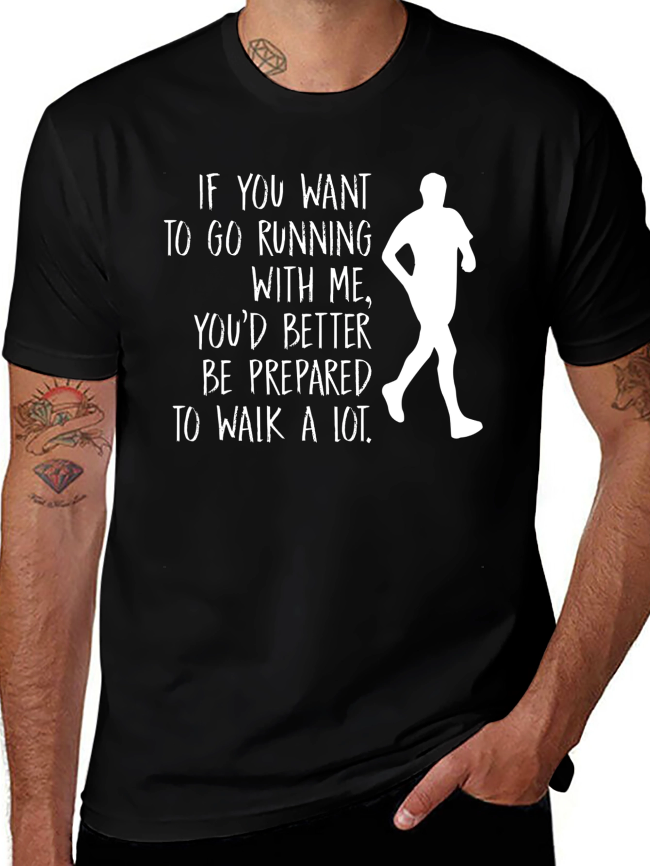 Variant 10 of Funny Running T-Shirt: If You Want To Go Running