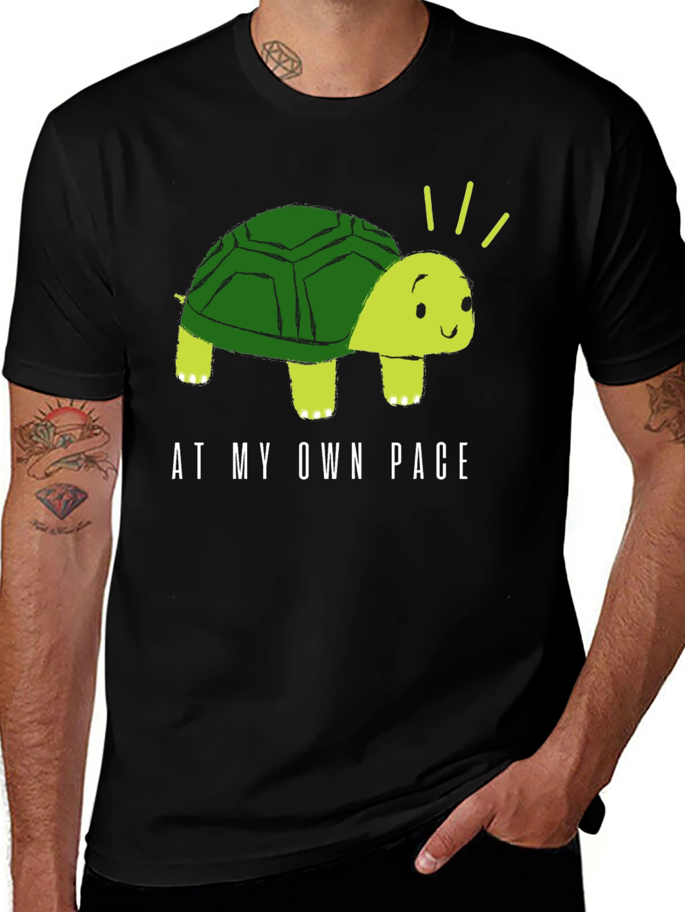 Variant 15 of At My Own Pace Turtle Graphic T-Shirt