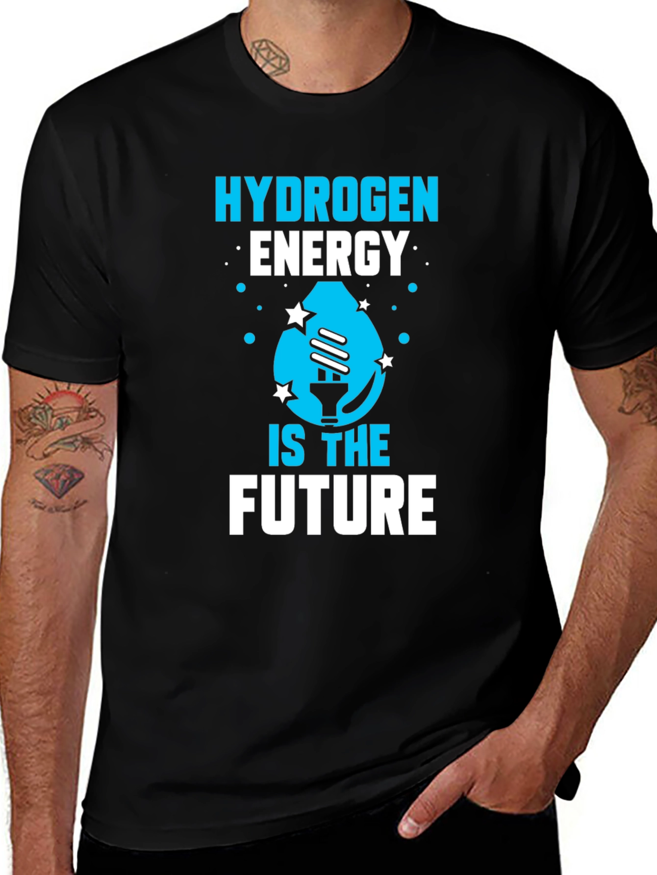 Variant 11 of Hydrogen Energy Future T-Shirt - Eco-Friendly Design