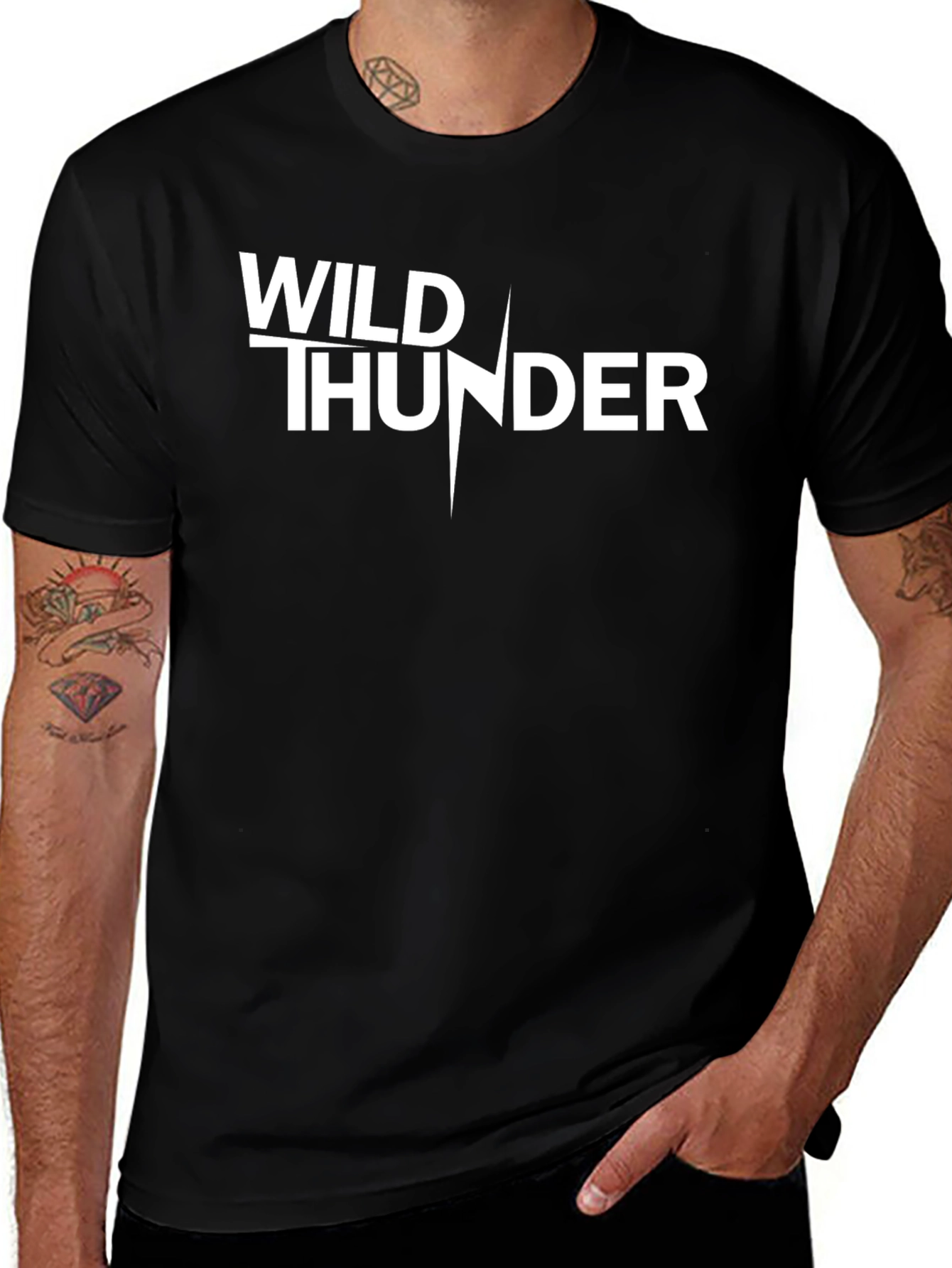 Wild Thunder Graphic T-Shirt - Black