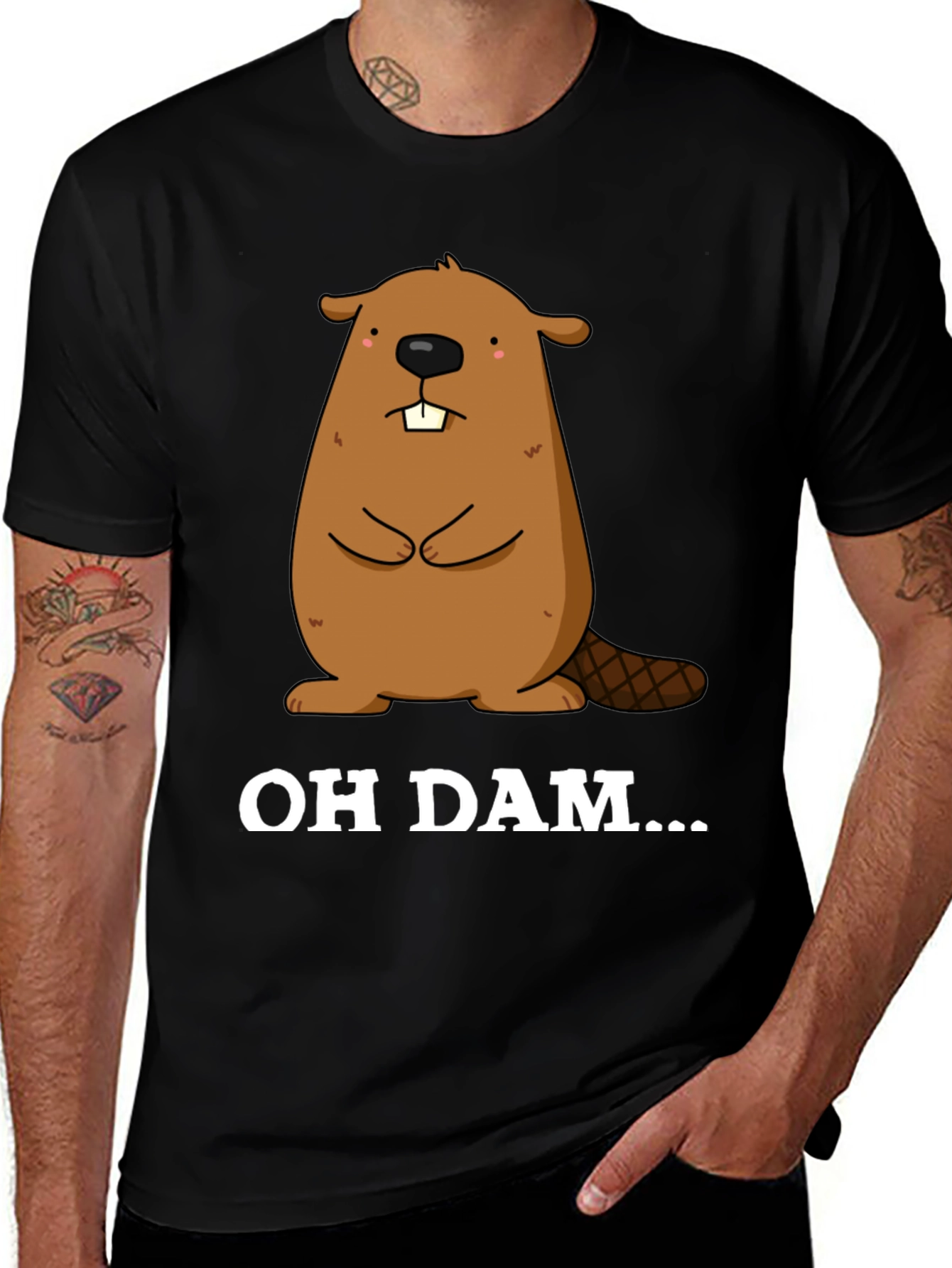 Variant 9 of Oh Dam Beaver Graphic T-Shirt
