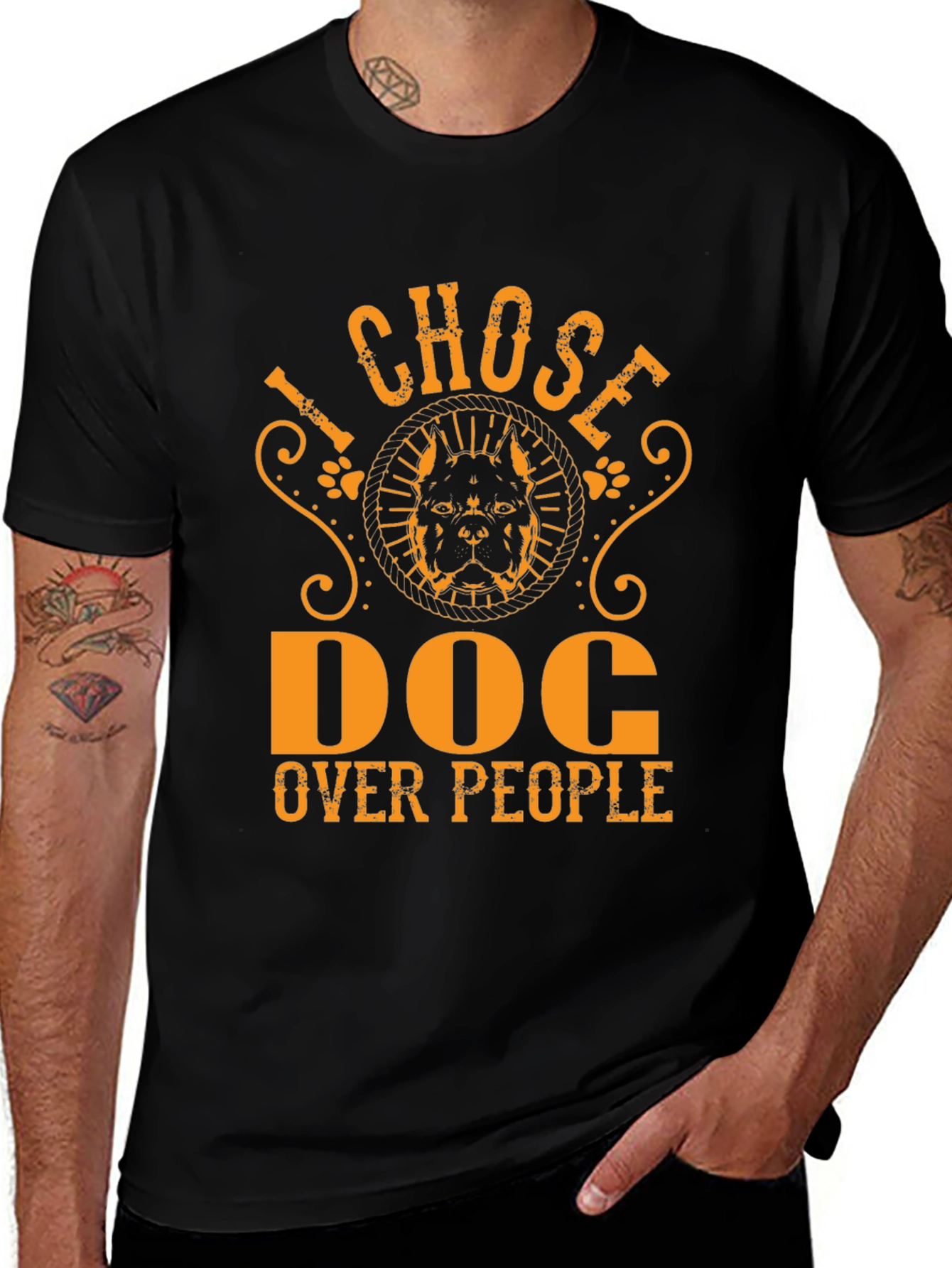 Variant 17 of I Chose Dog Over People Graphic Tee