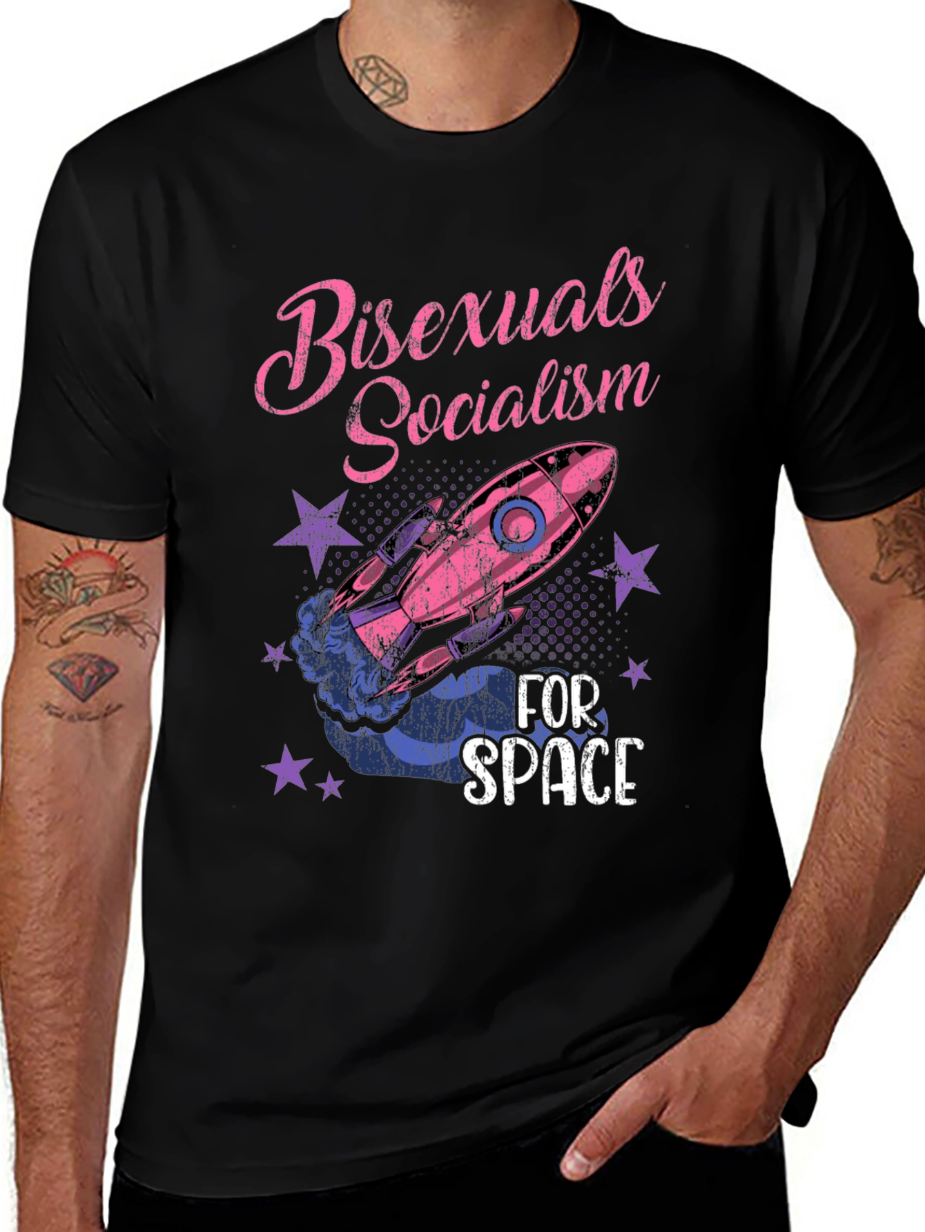 Variant 29 of Bisexuals Socialism For Space Graphic Tee