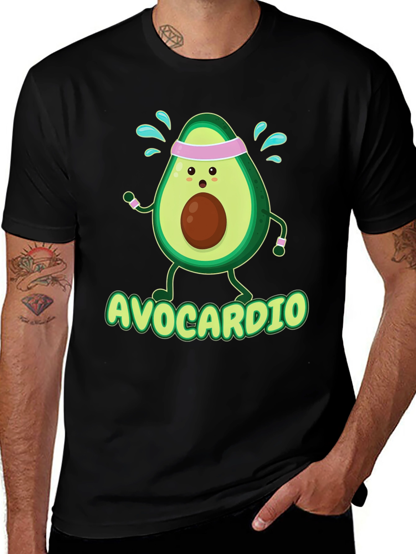 Variant 19 of Avocardio Men's Graphic T-Shirt