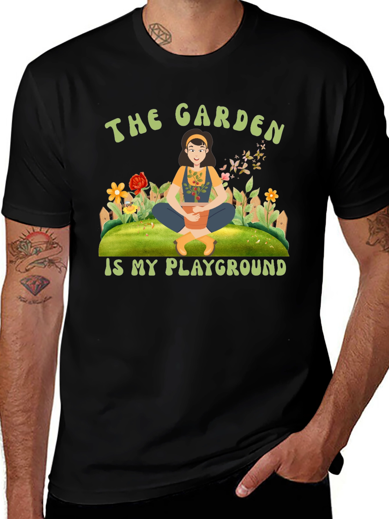 Variant 8 of Gardener's Playground Graphic Tee