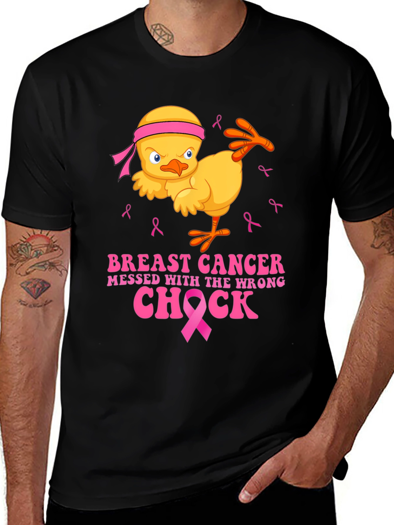 Variant 21 of Breast Cancer Awareness Chick T-Shirt