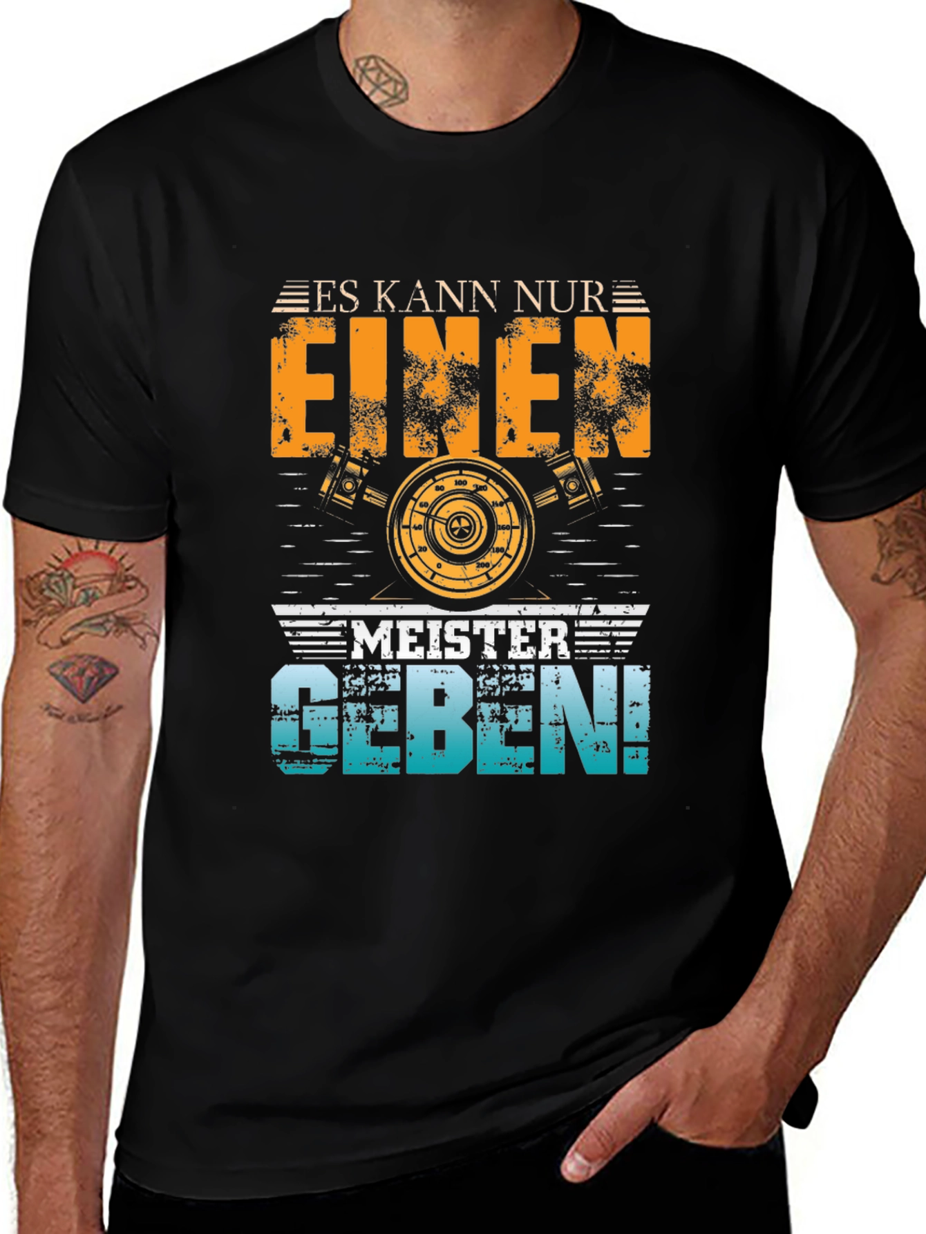 Variant 26 of Es Kann Nur Einen Meister Geben T-Shirt - Mechanic Tee