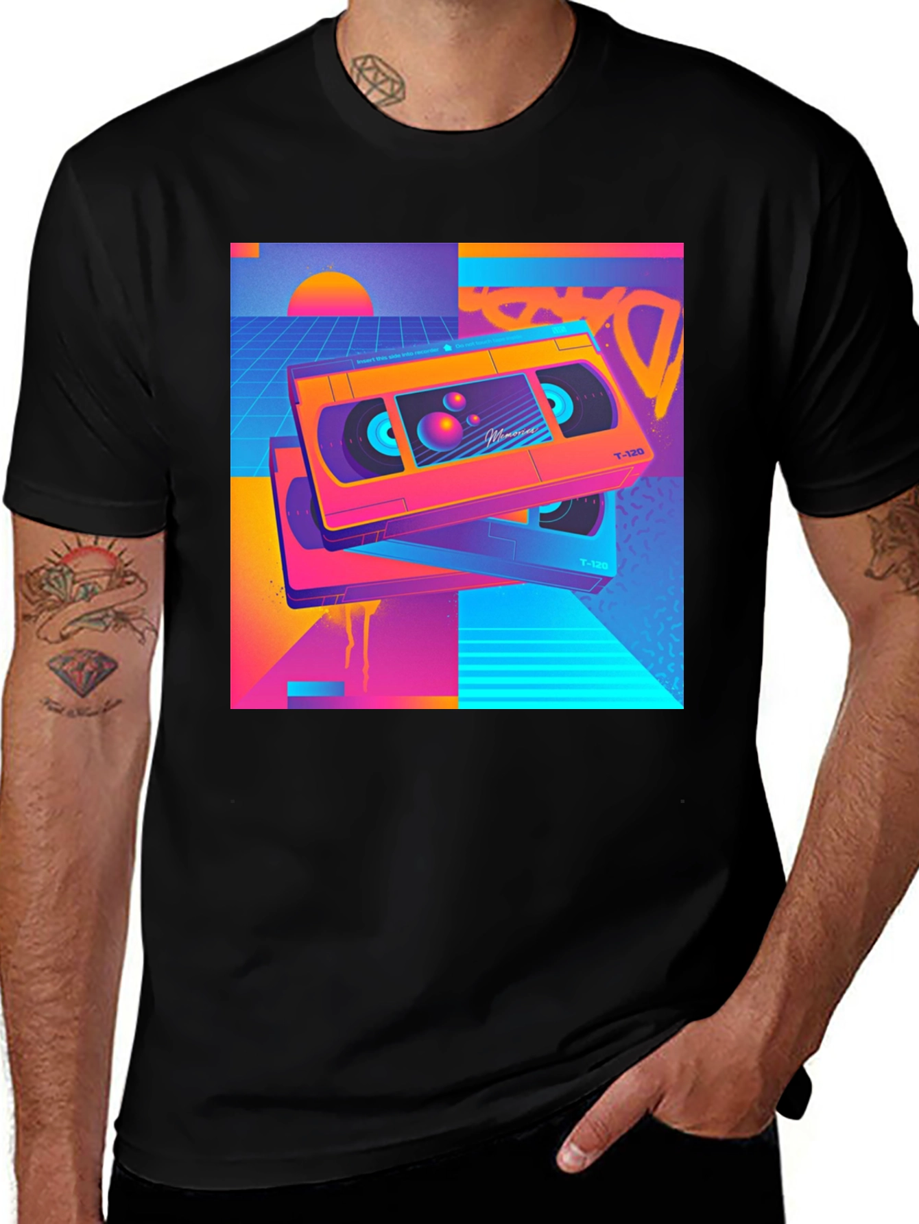 Variant 11 of Retro Wave VHS T-Shirt - 80s Aesthetic Design