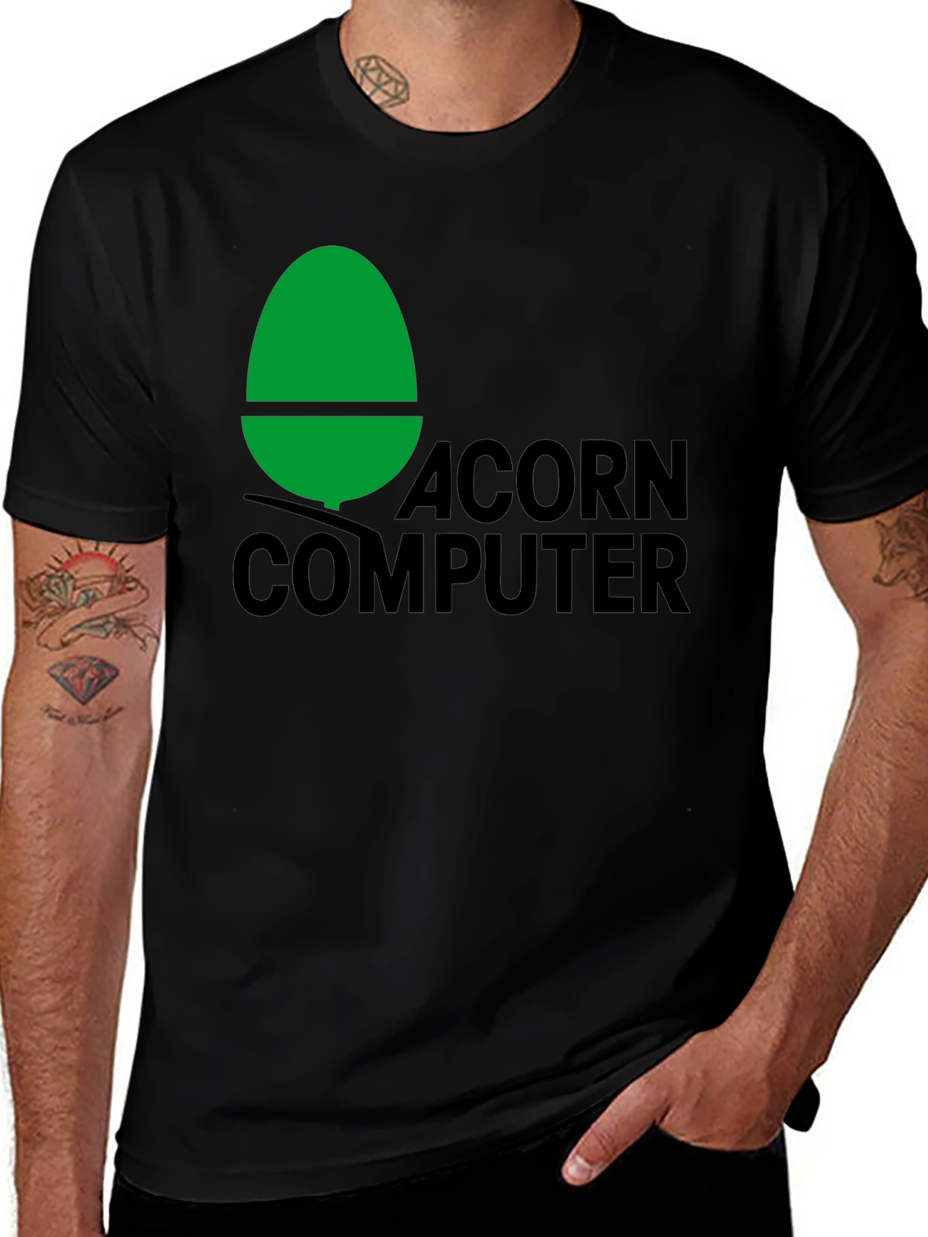 Acorn Computer Graphic Tee - Retro Tech T-Shirt