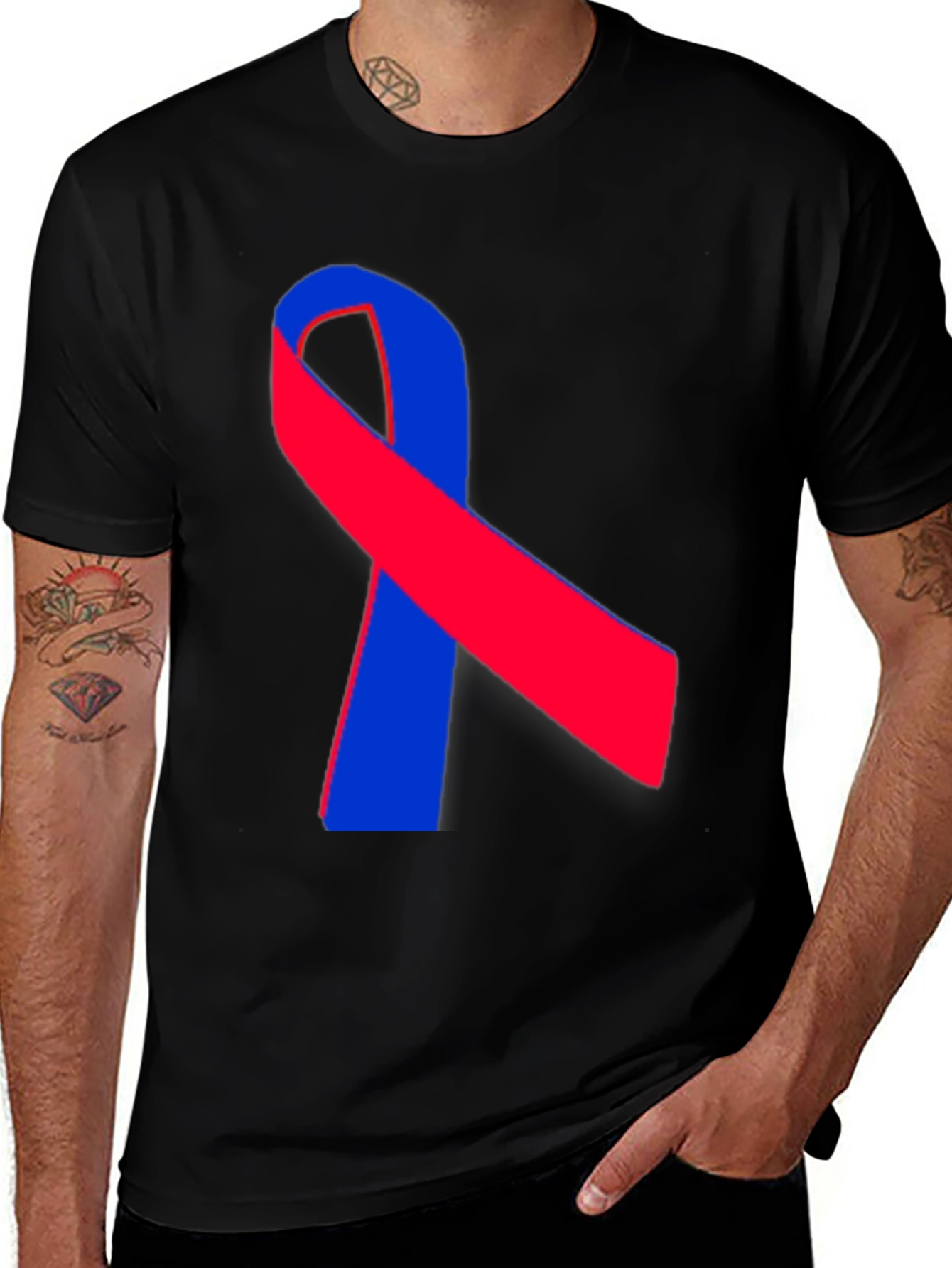 Variant 20 of Awareness Ribbon Black T-Shirt