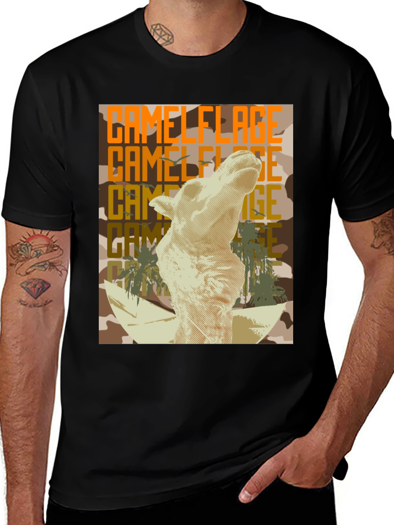 Variant 15 of Camel Camouflage Graphic Tee