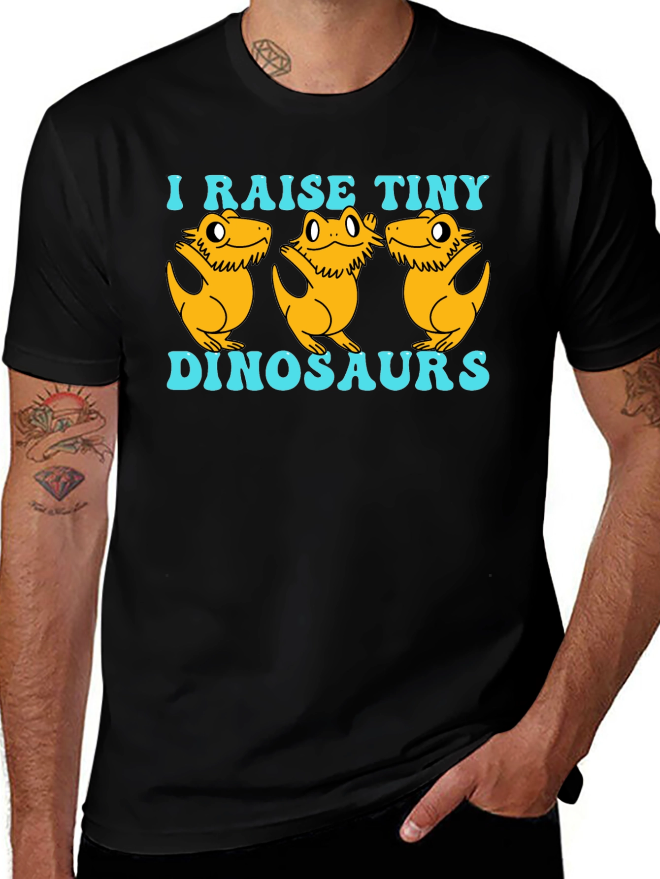 Variant 26 of I Raise Tiny Dinosaurs T-Shirt - Reptile Lover Tee