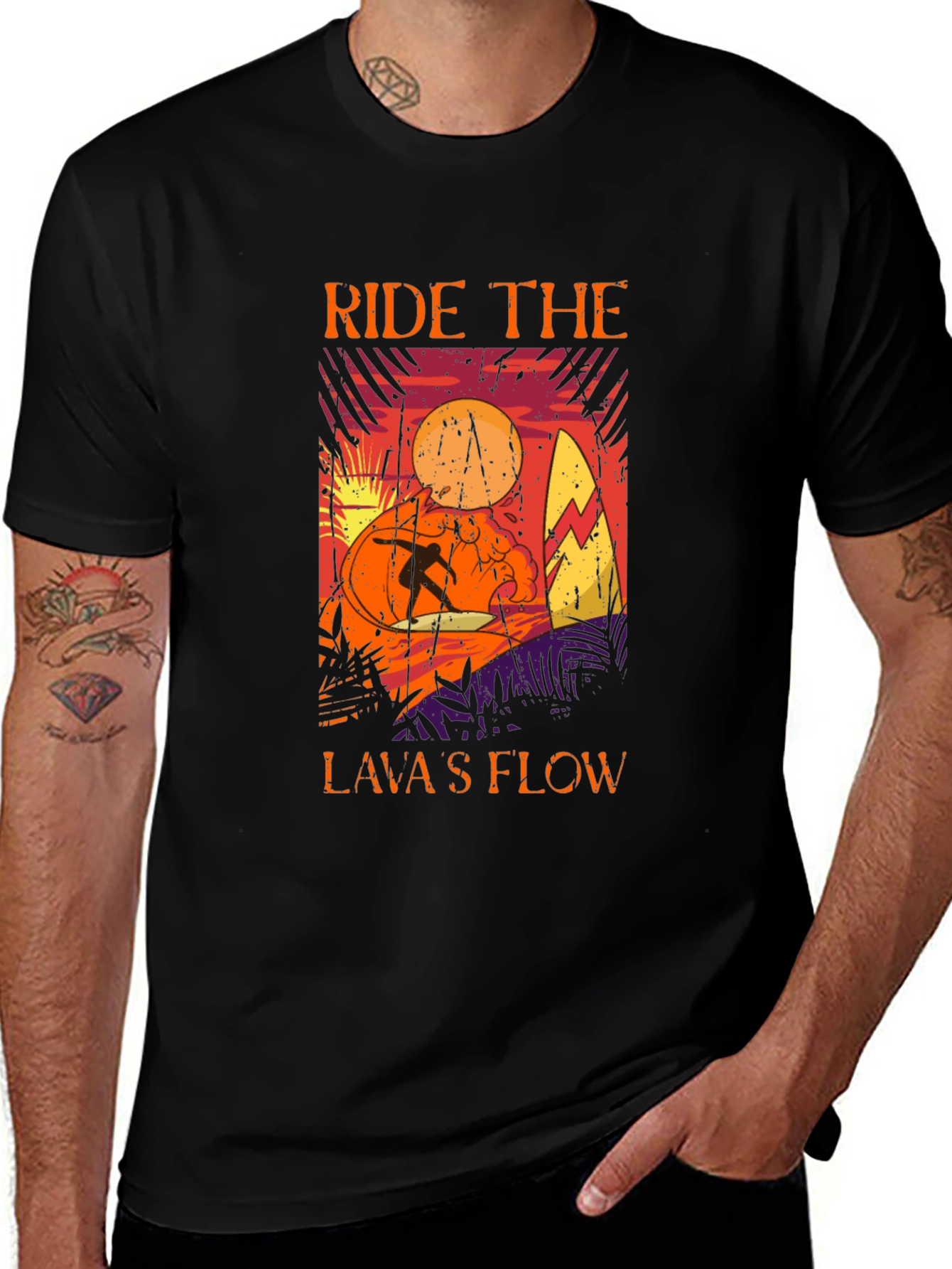 Variant 17 of Ride the Lava's Flow Graphic Tee