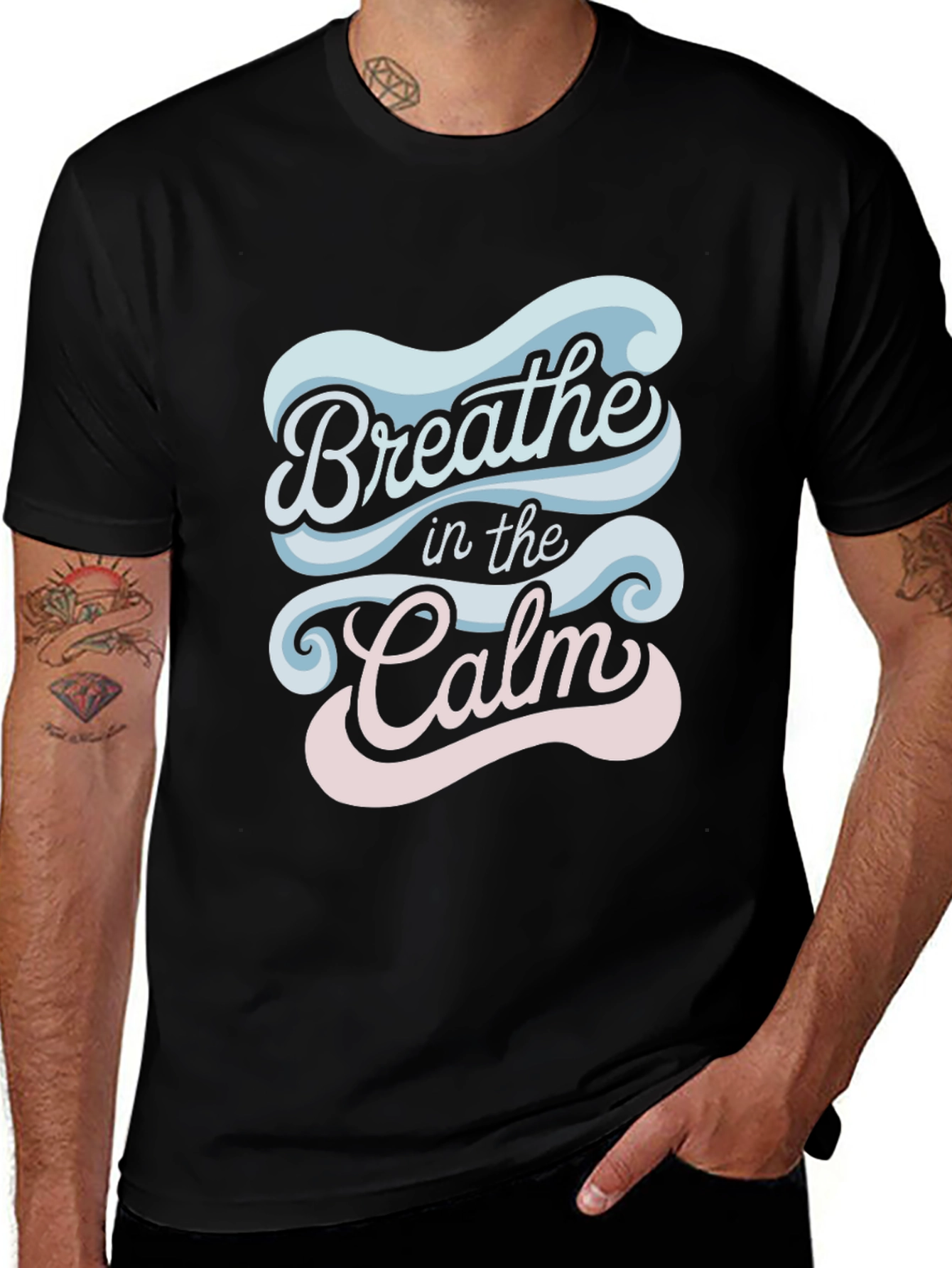 Breathe in the Calm Graphic Tee - Relaxed Fit