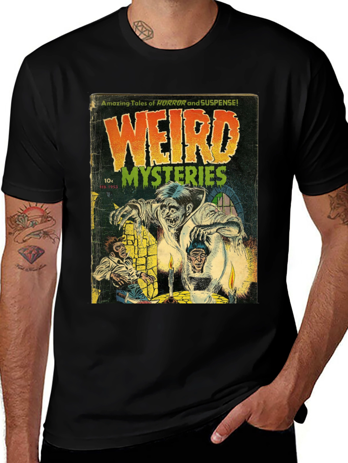 Variant 27 of Weird Mysteries Comic Book T-Shirt