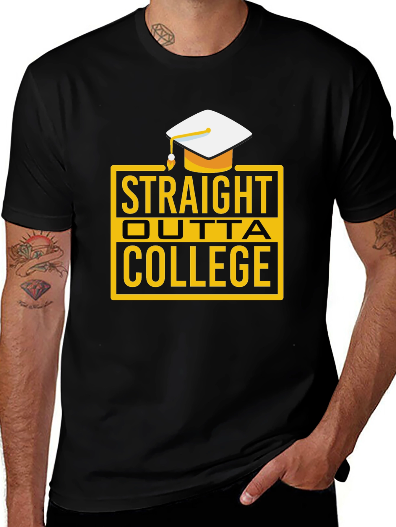 Variant 6 of Straight Outta College Graduation T-Shirt