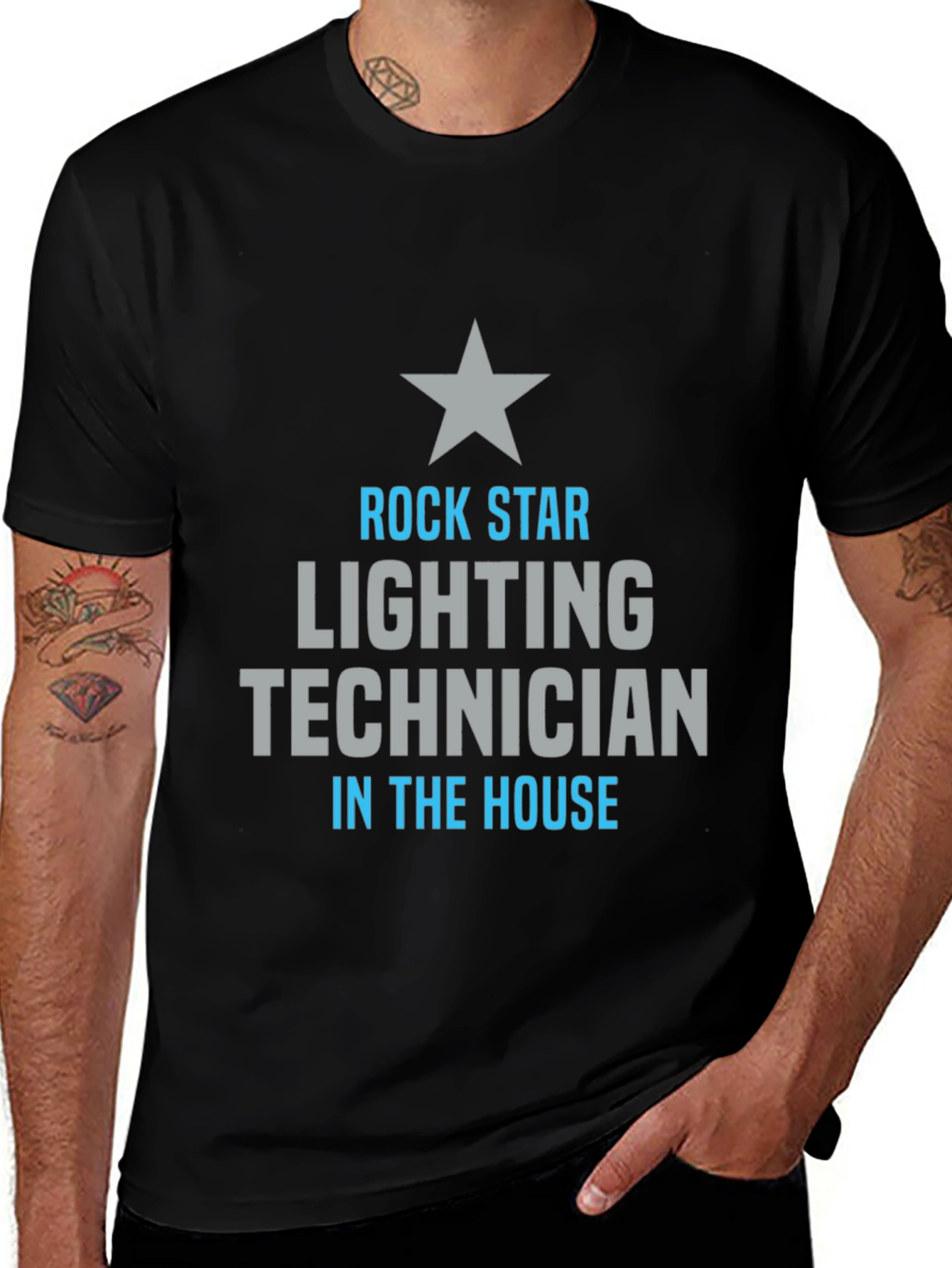 Rock Star Lighting Technician T-Shirt