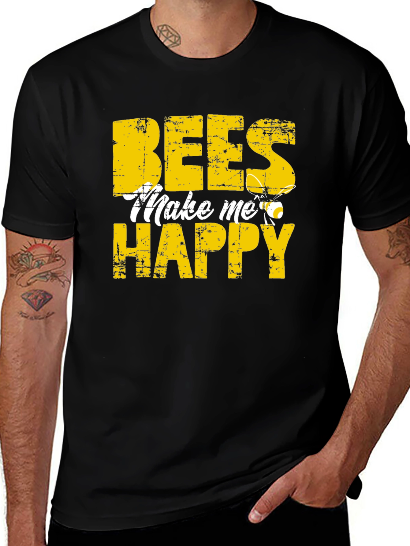 Variant 25 of Bees Make Me Happy T-Shirt