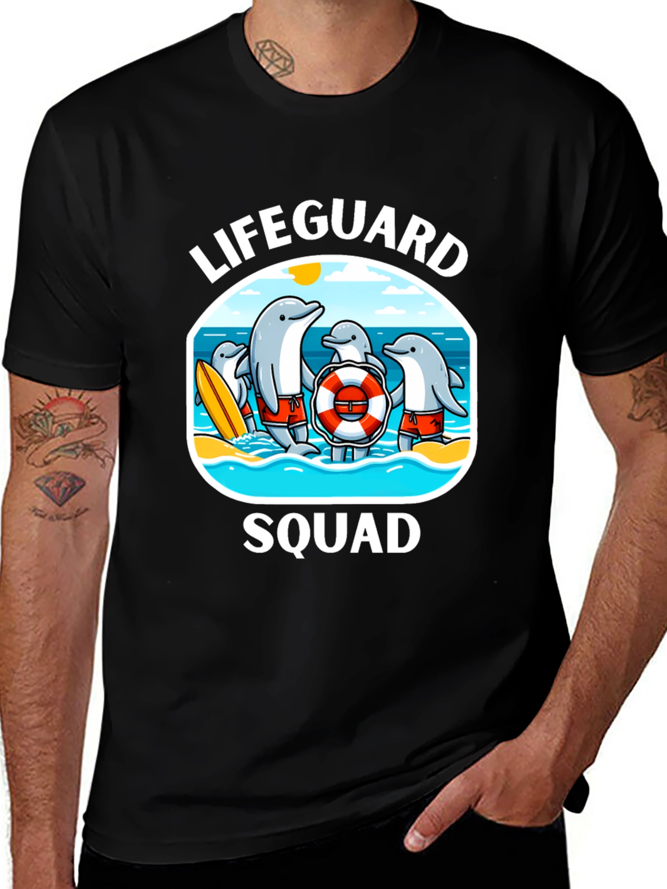 Variant 4 of Lifeguard Squad Dolphin T-Shirt