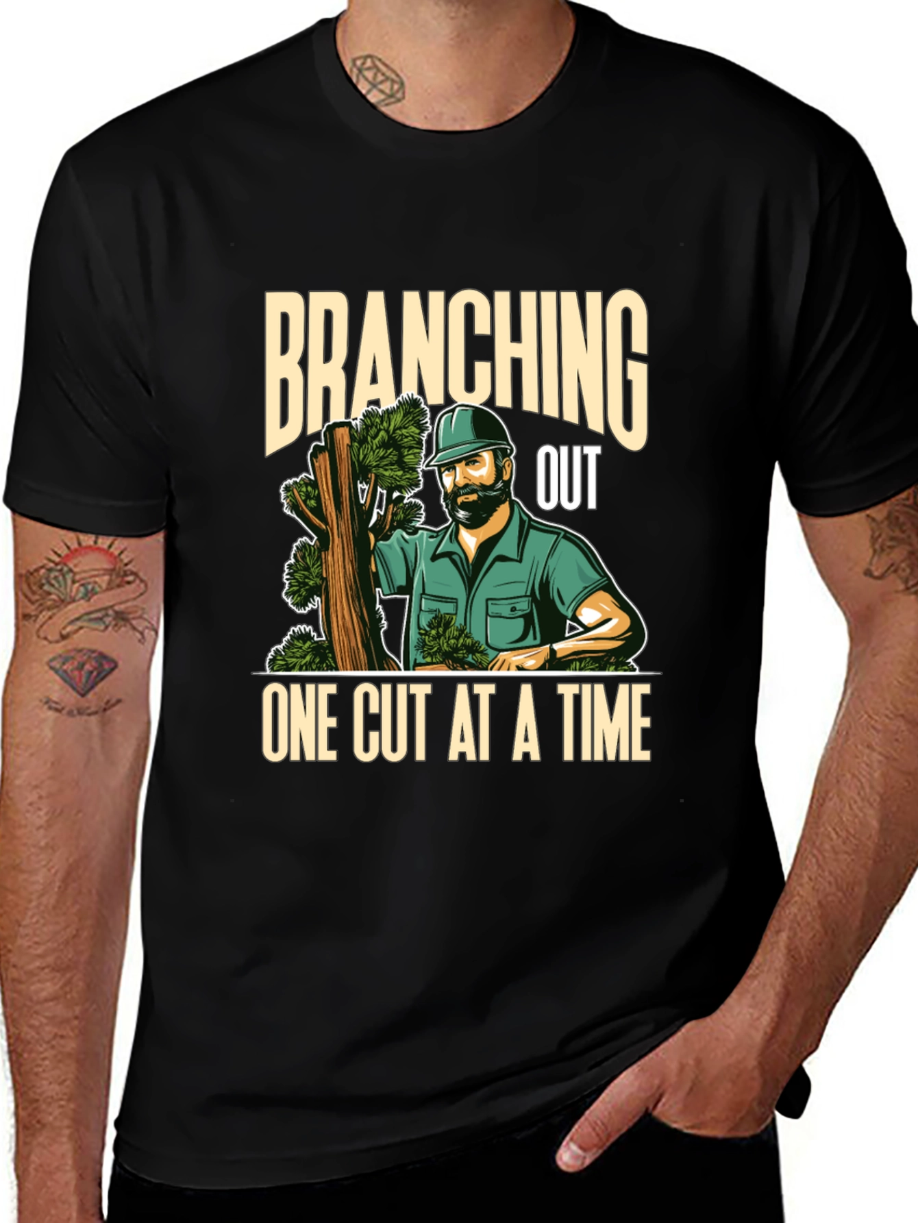 Variant 17 of Branching Out T-Shirt - One Cut At A Time