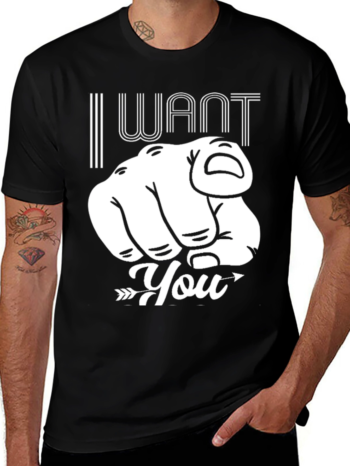 Variant 5 of I Want You Pointing Finger Graphic Tee