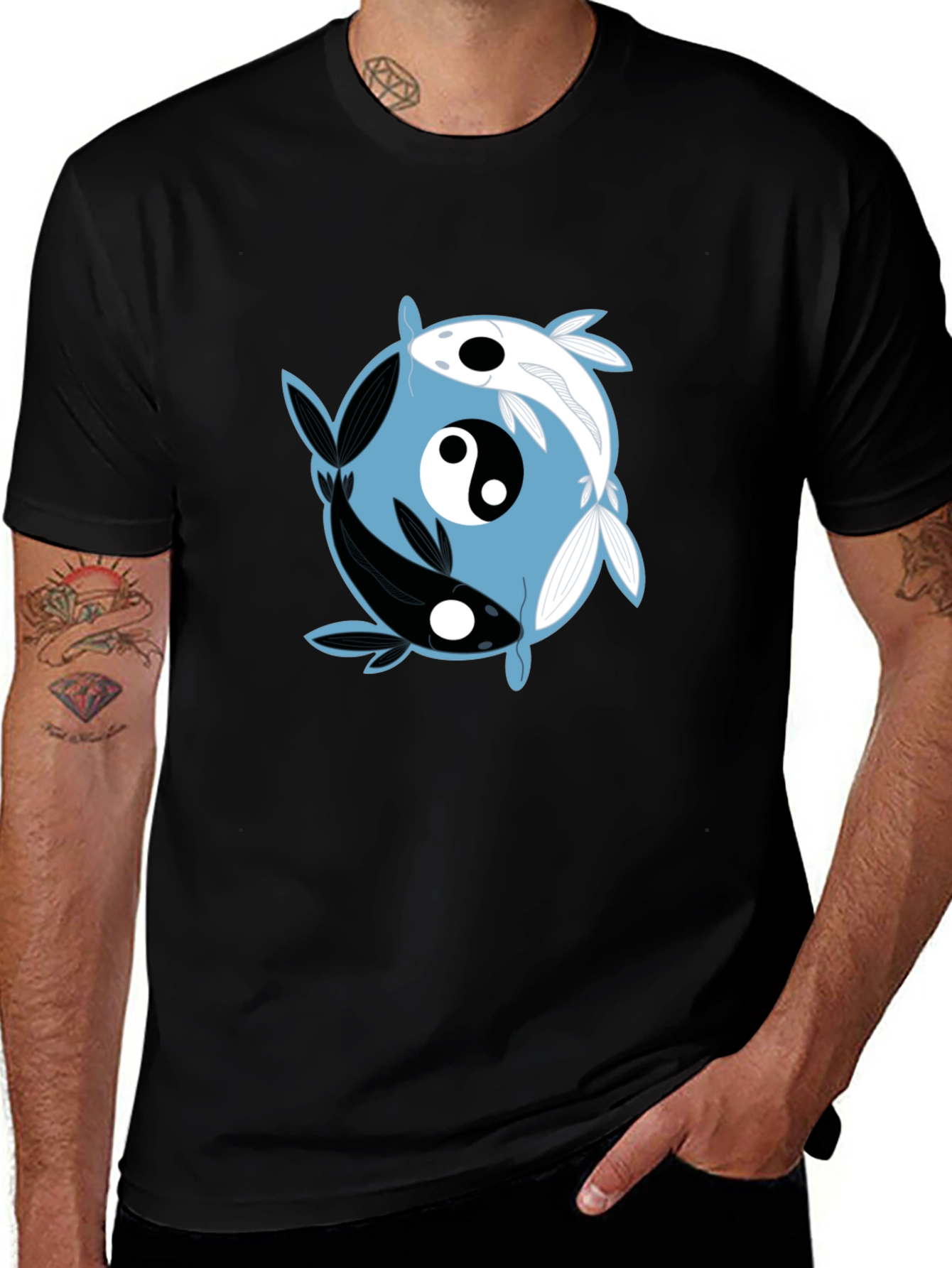 Variant 27 of Yin Yang Koi Fish Graphic T-Shirt
