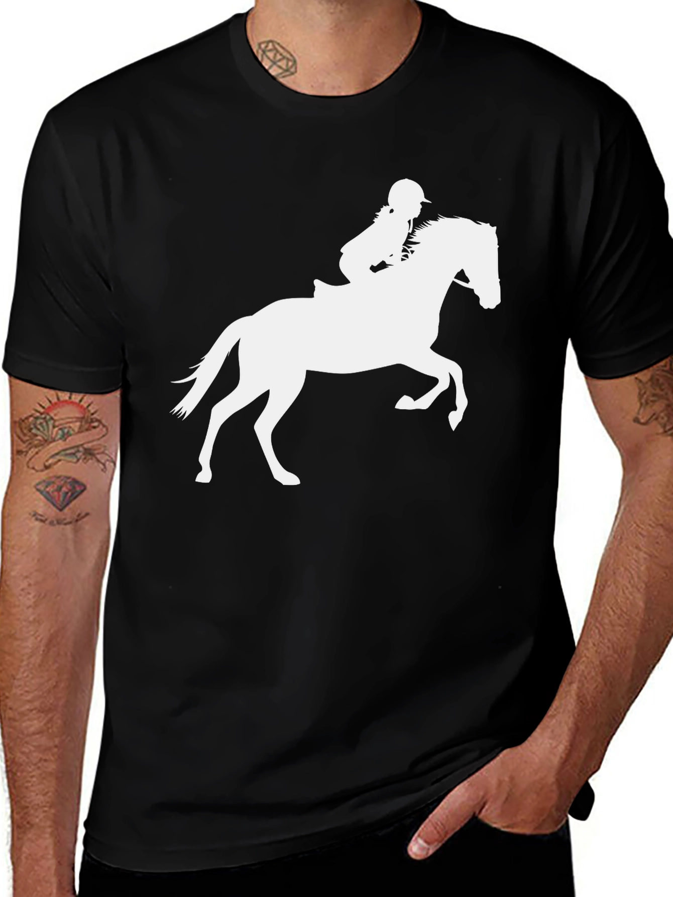 Variant 9 of Equestrian Horse Rider Graphic T-Shirt