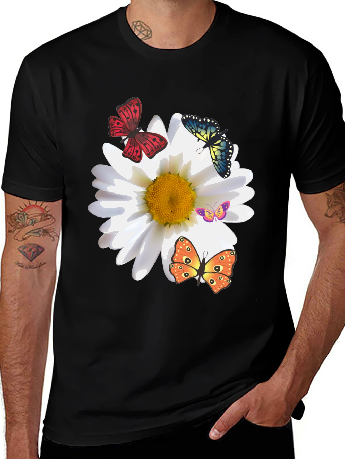 Variant 10 of Butterfly & Daisy Graphic Tee