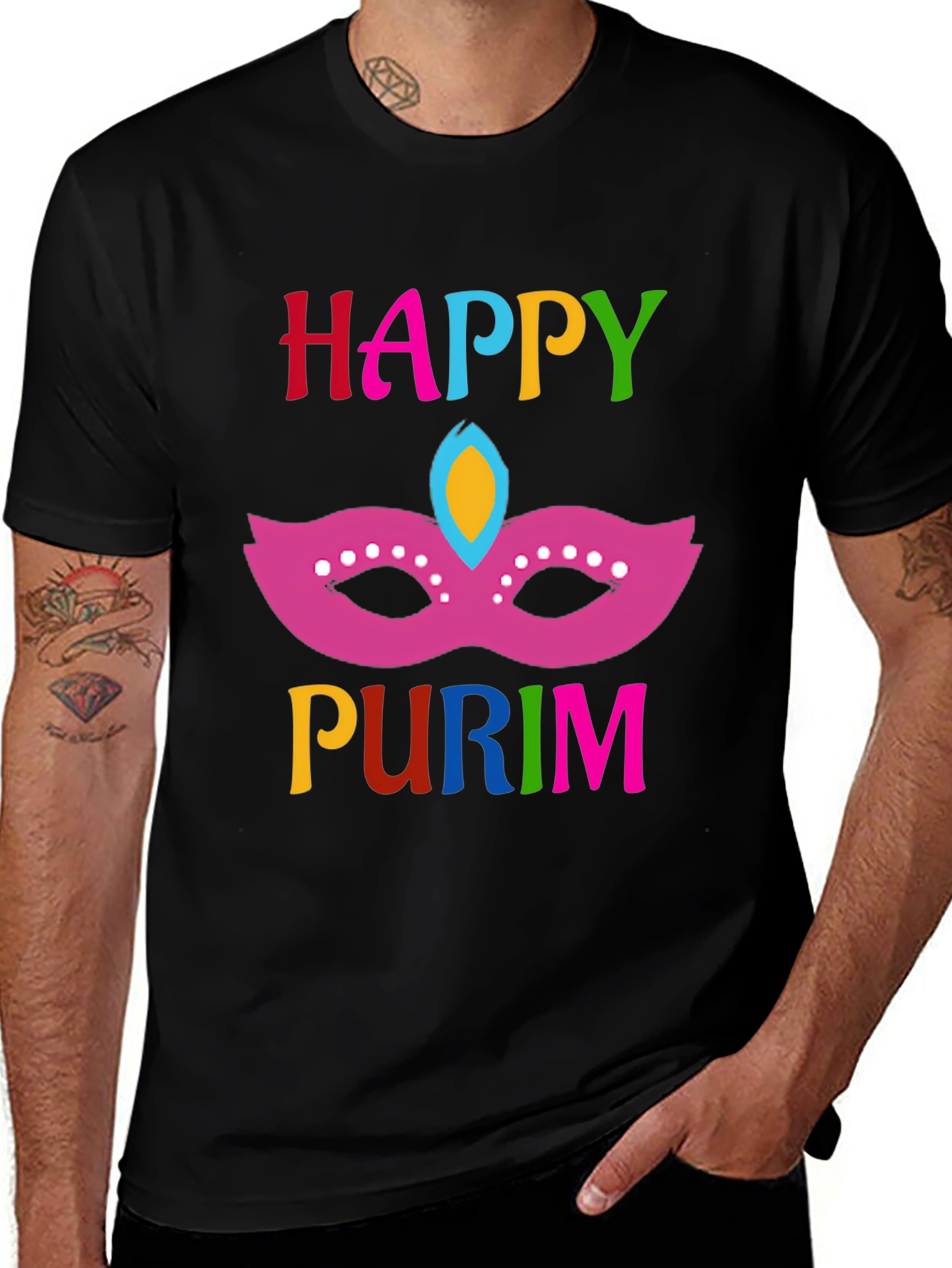 Happy Purim Mask T-Shirt
