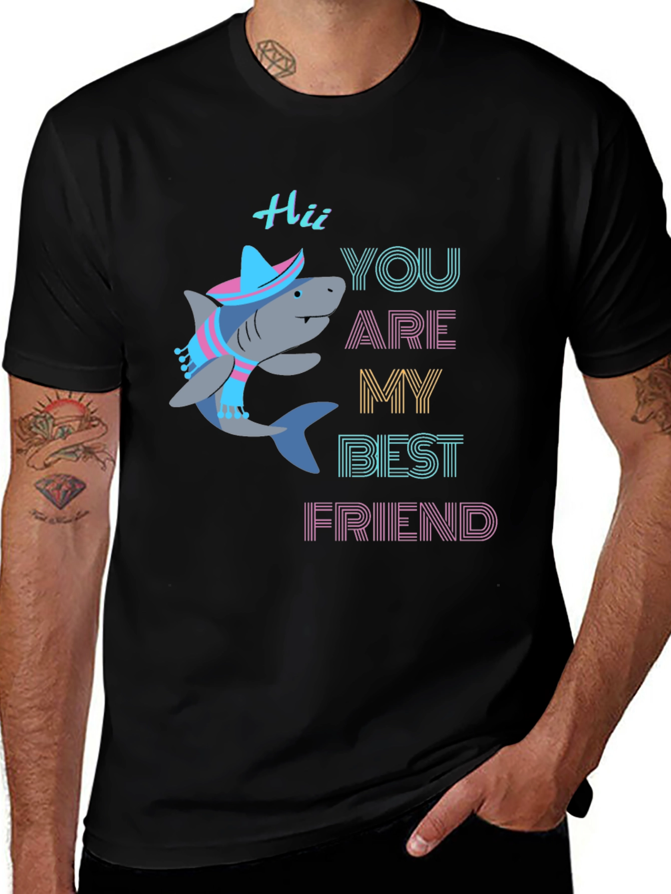 Variant 23 of Shark Best Friend Graphic Tee