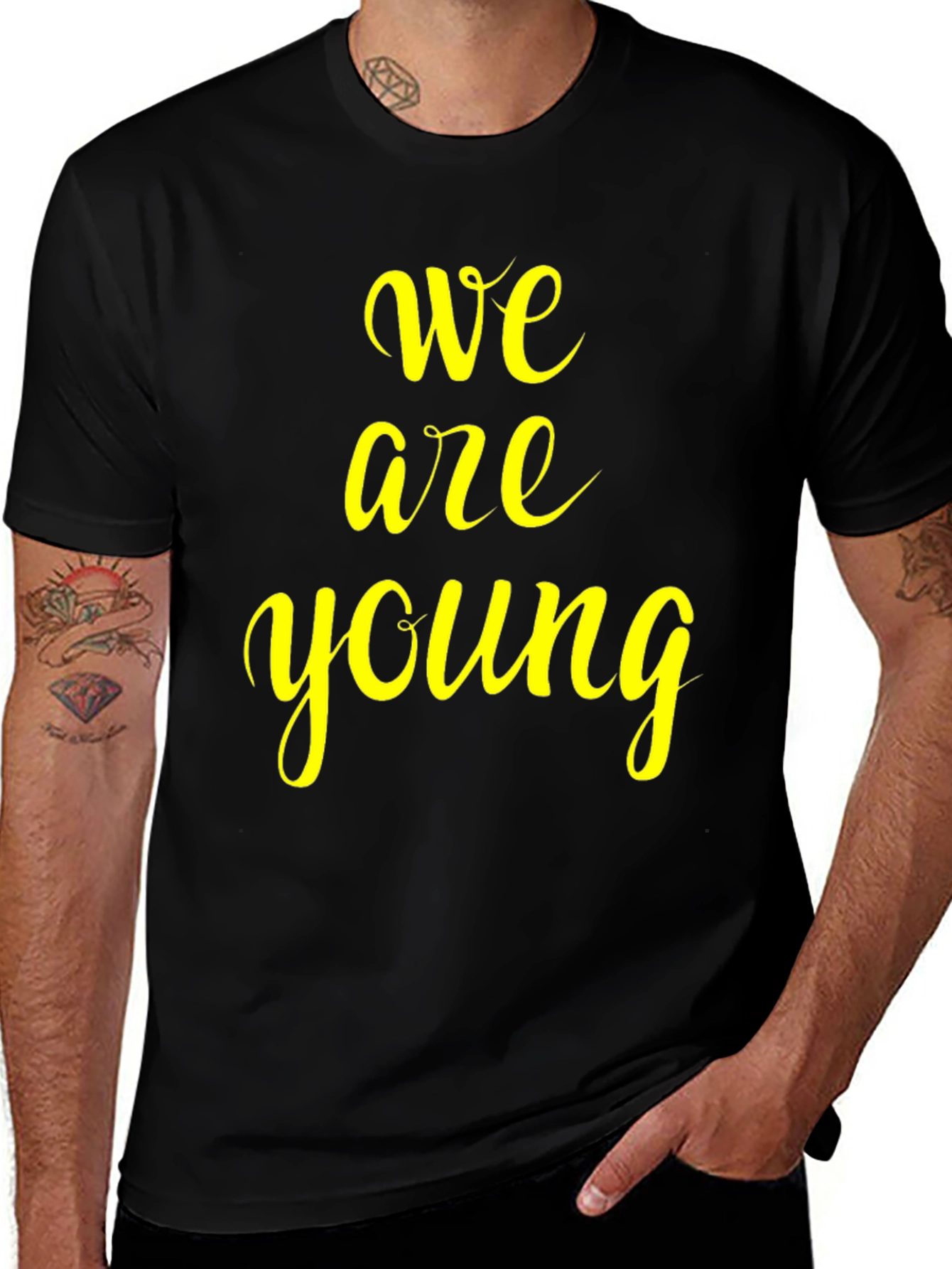 Variant 28 of We Are Young T-Shirt - Stylish Graphic Tee