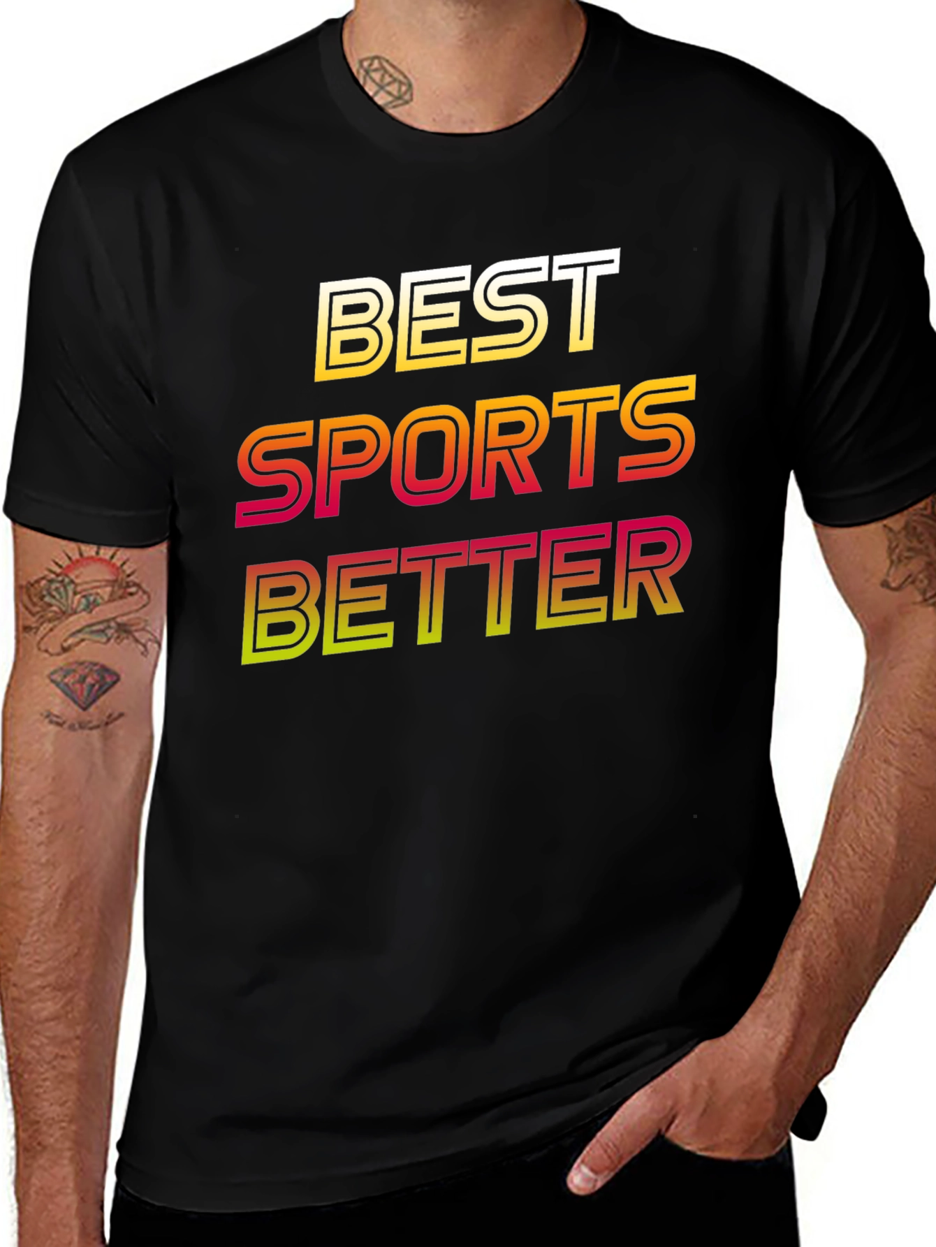 Variant 26 of Best Sports Better Graphic Tee - Black
