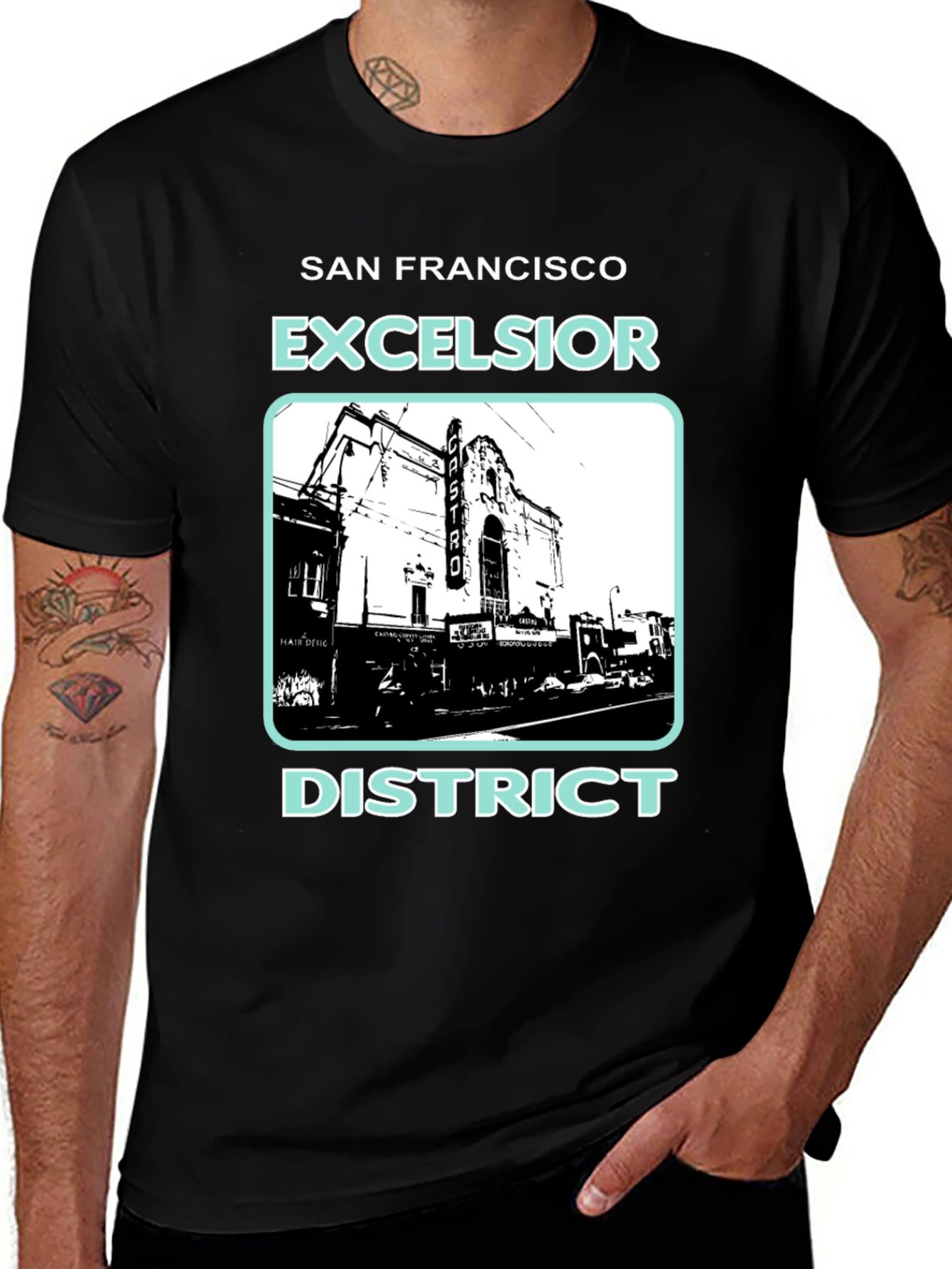 Variant 3 of San Francisco Excelsior District Graphic T-Shirt