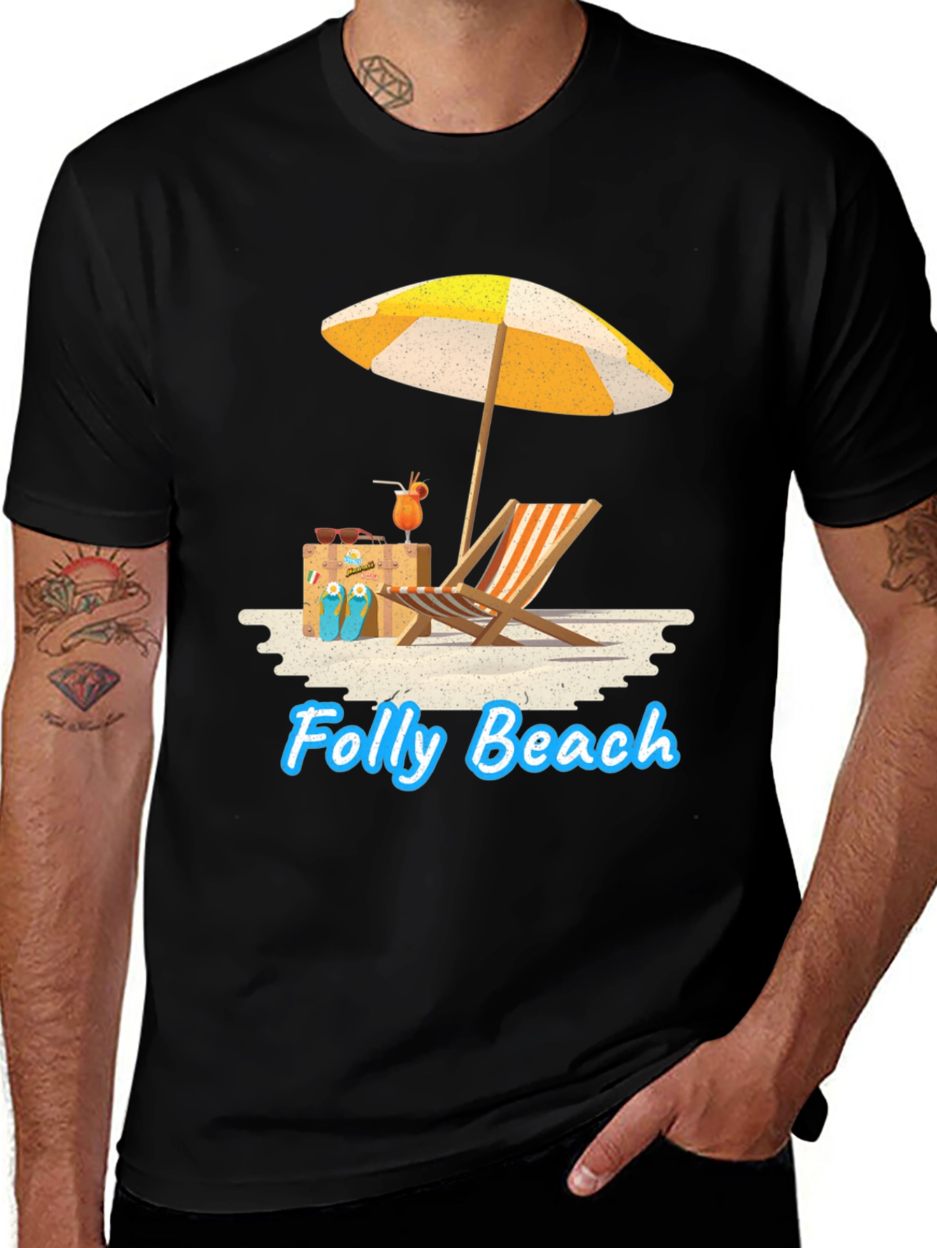 Variant 18 of Folly Beach Vacation T-Shirt